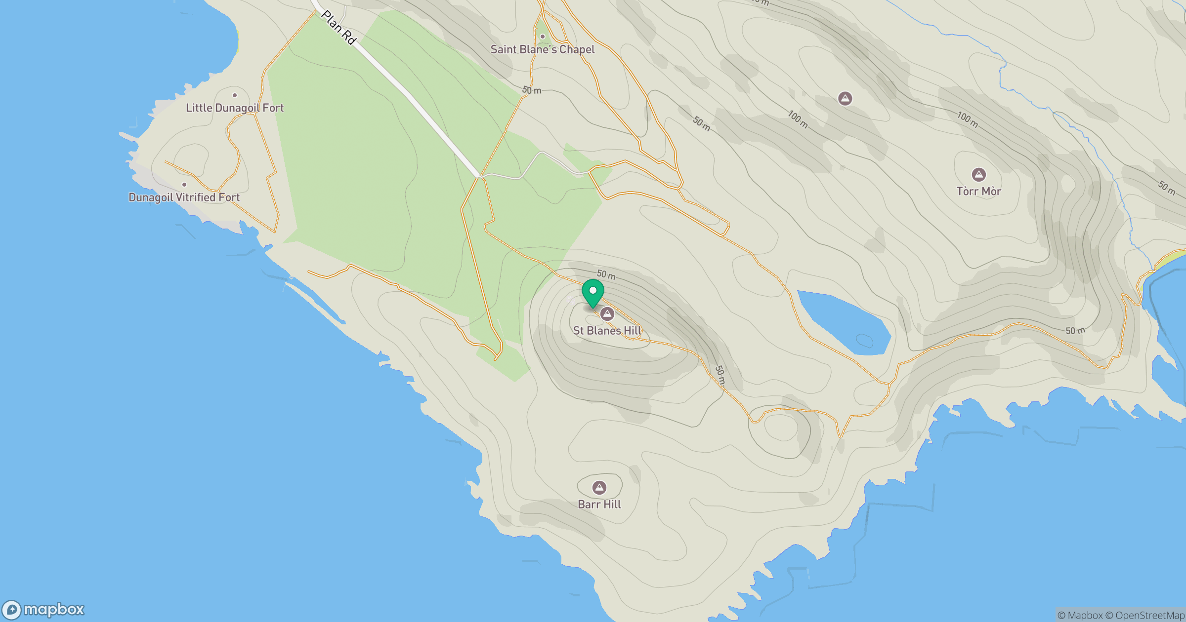 Suidhe Bhlain [St Blane's Hill] location map