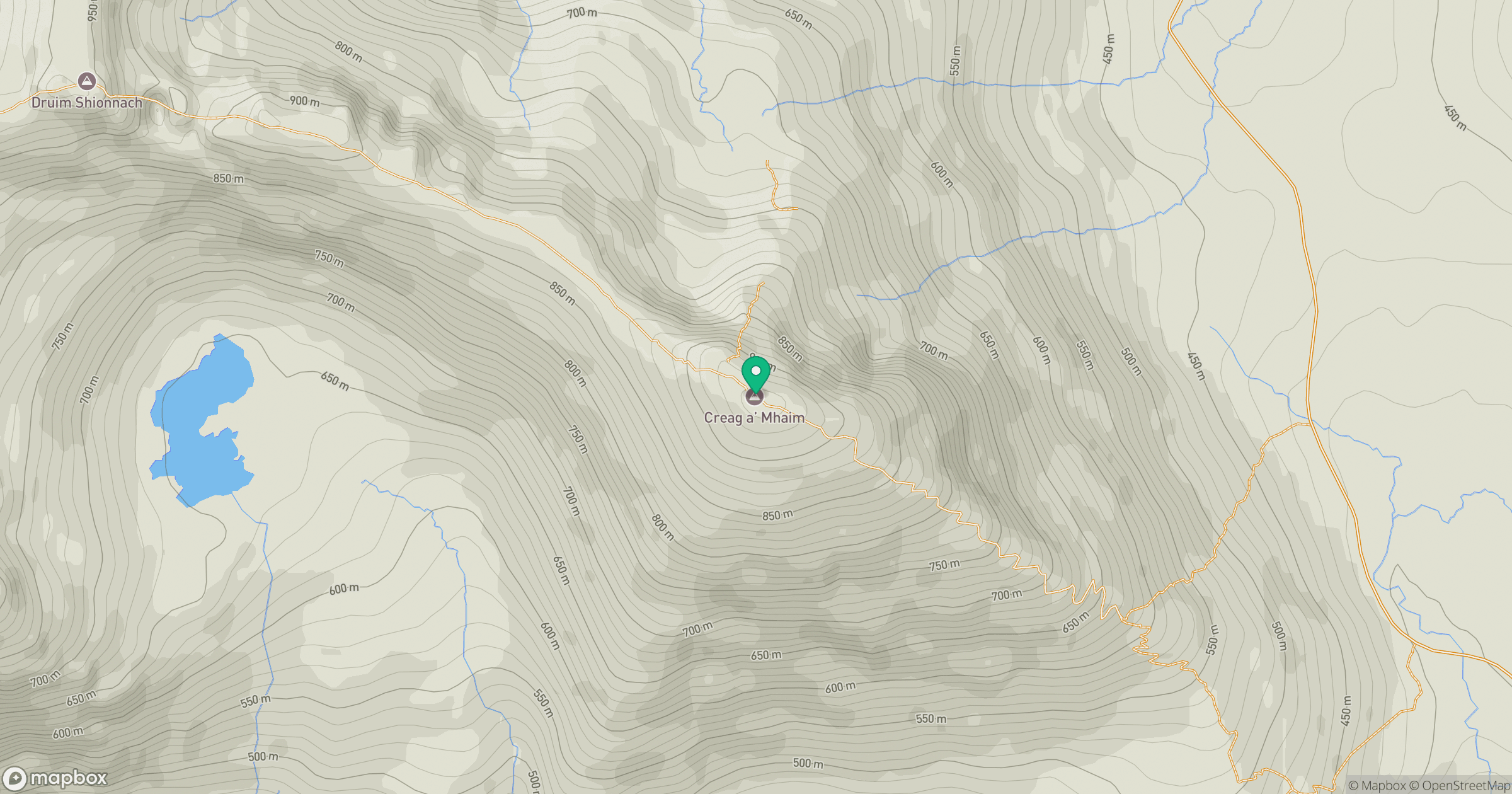 Creag a' Mhaim location map