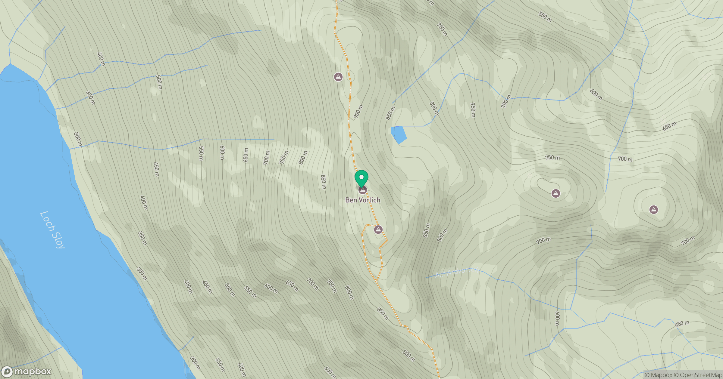 Ben Vorlich location map