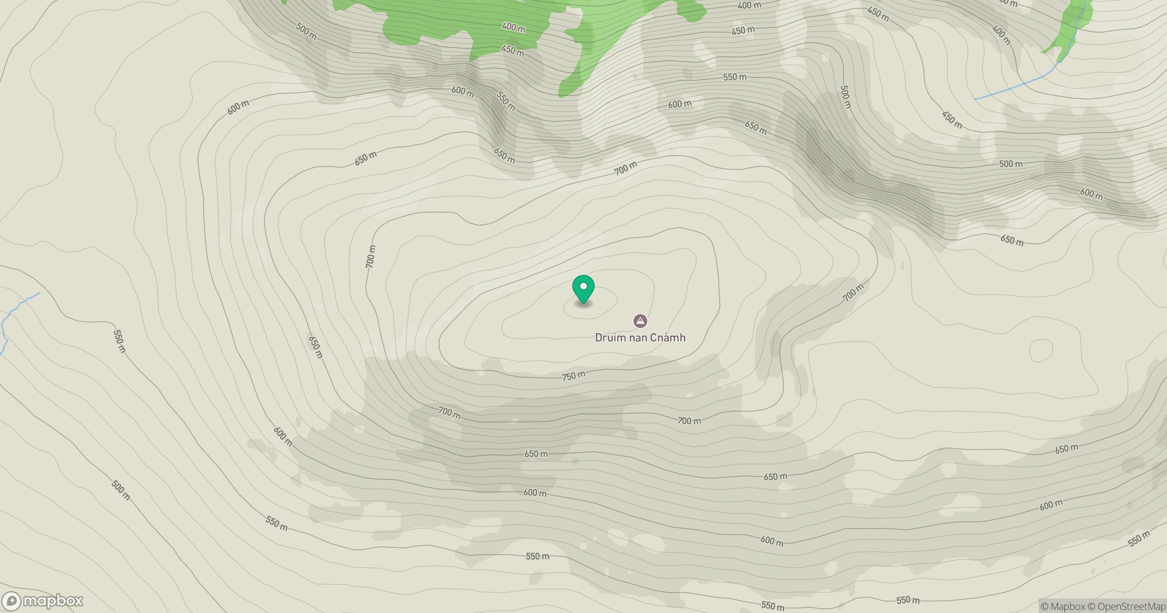 Druim nan Cnamh [Beinn Loinne] location map