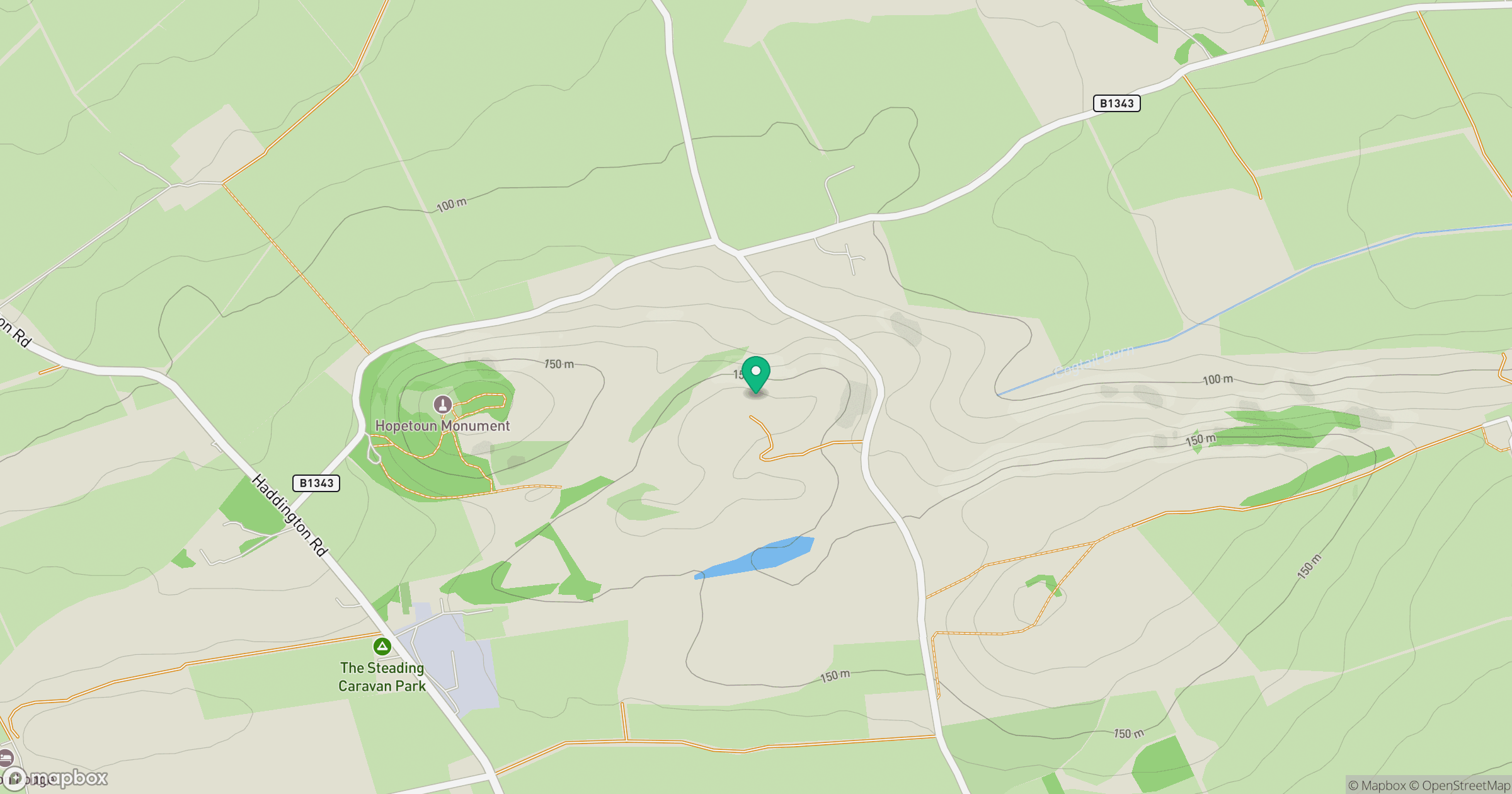 Skid Hill [Garleton Hills] location map