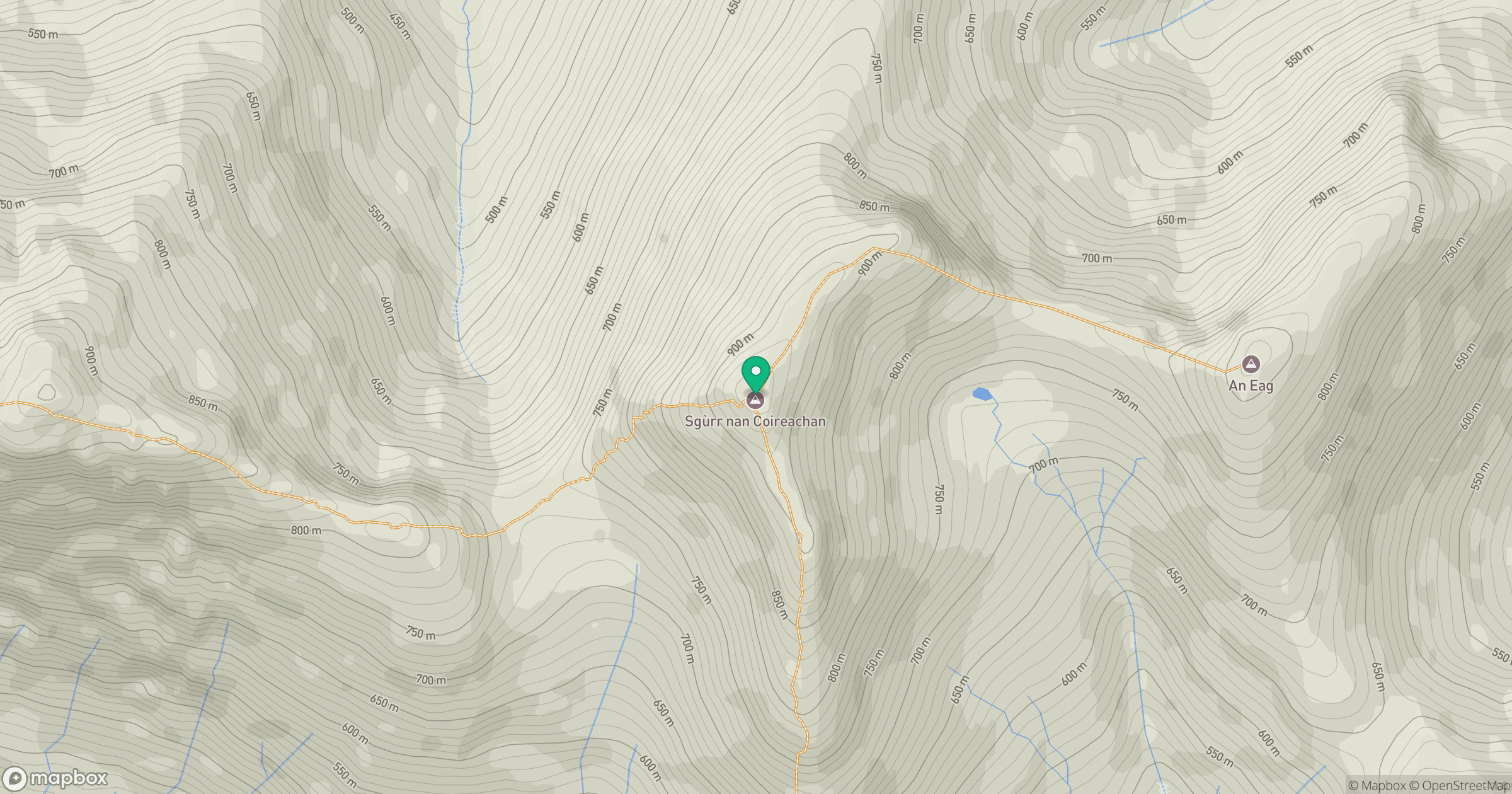 Sgurr nan Coireachan location map