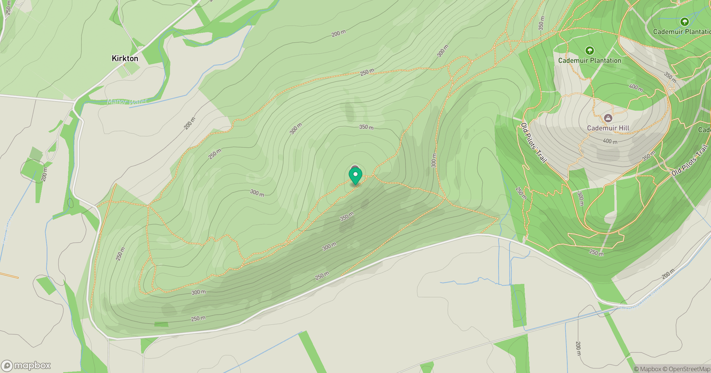 Cademuir Fort location map