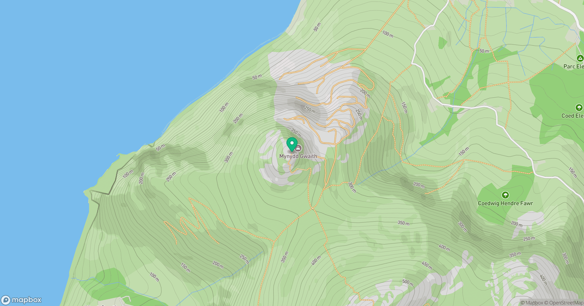 Yr Eifl North Top [Pen Bwlch yr Eifl] location map