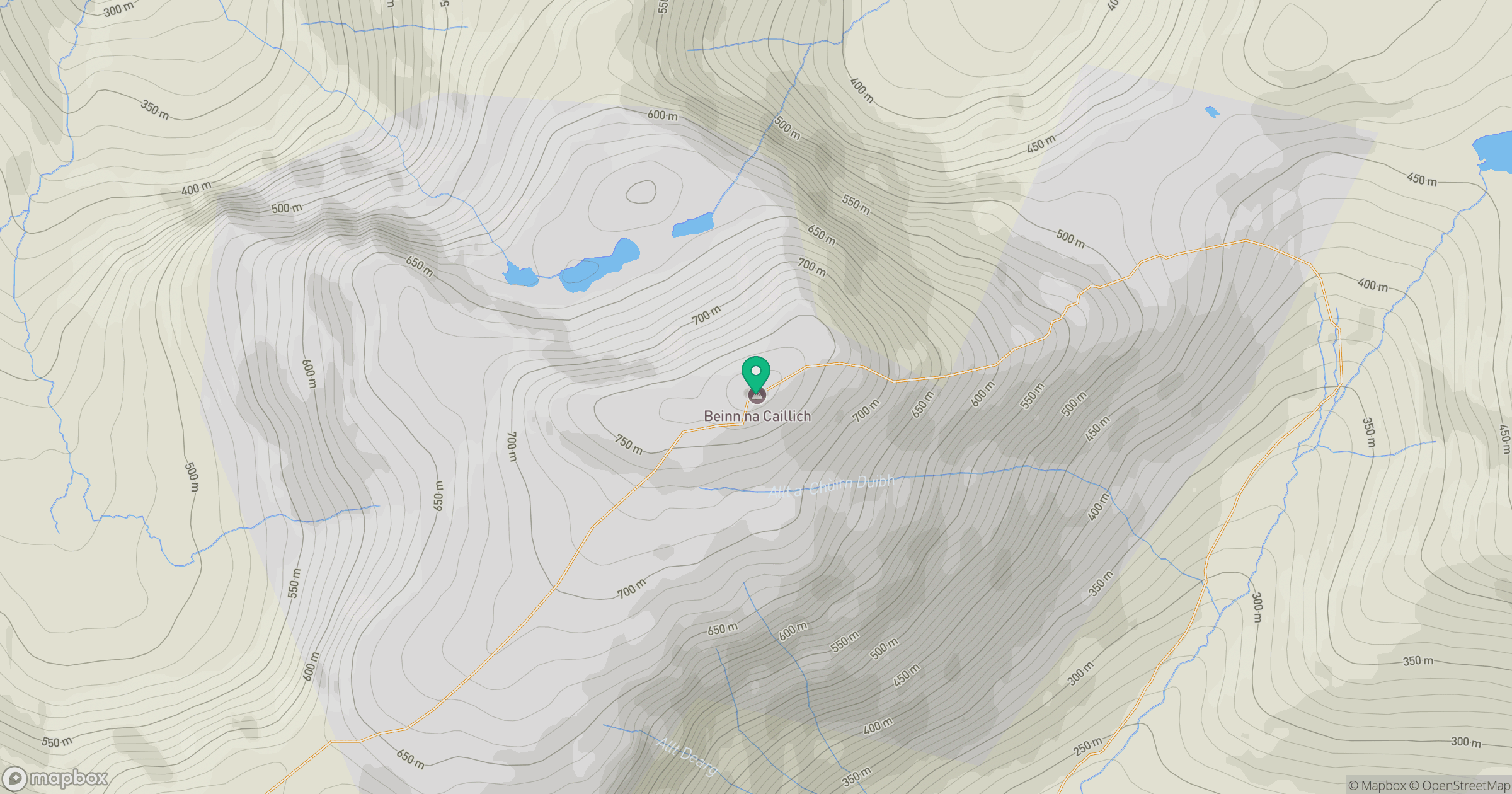 Beinn na Caillich location map