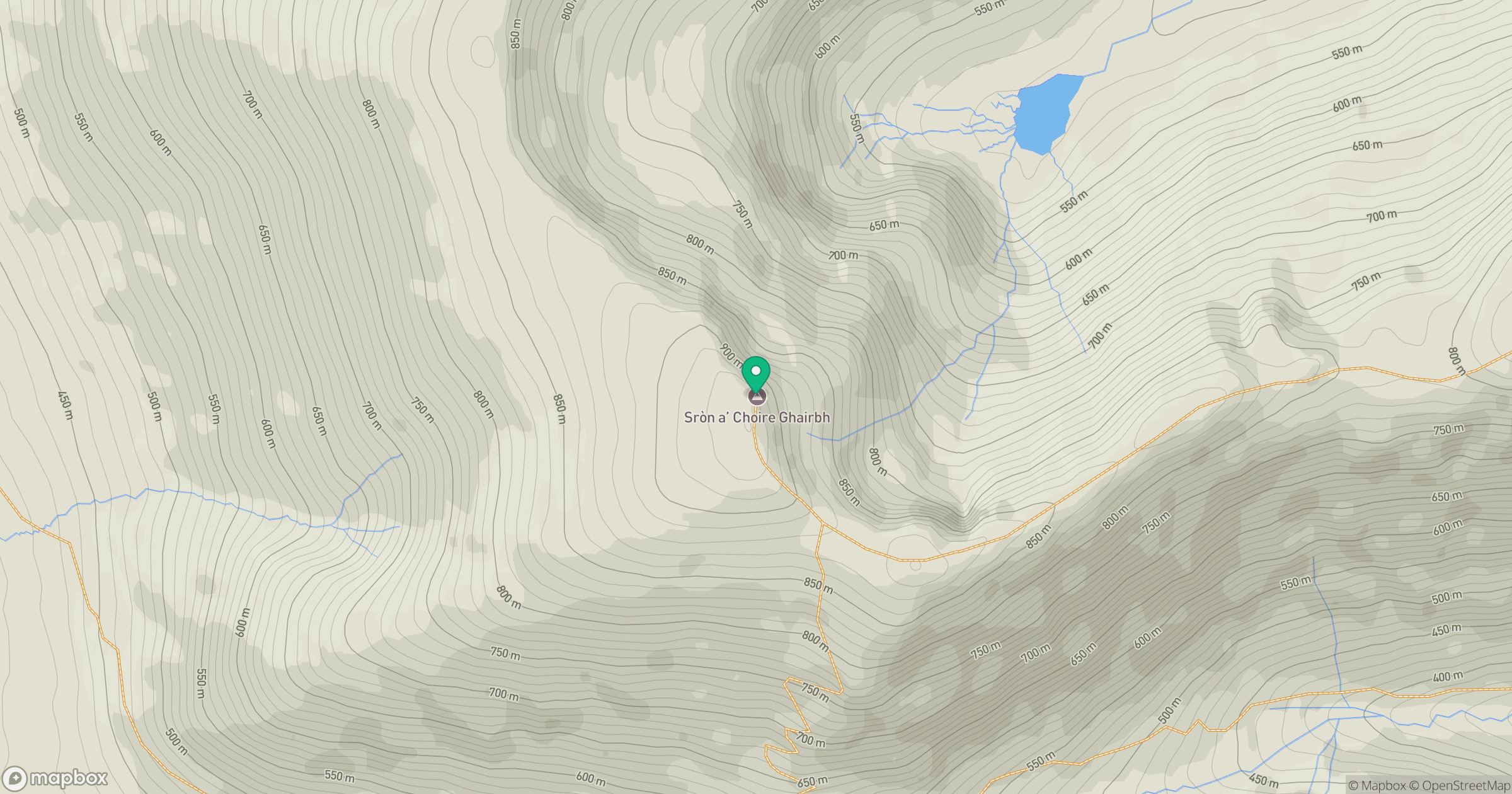 Sron a' Choire Ghairbh location map
