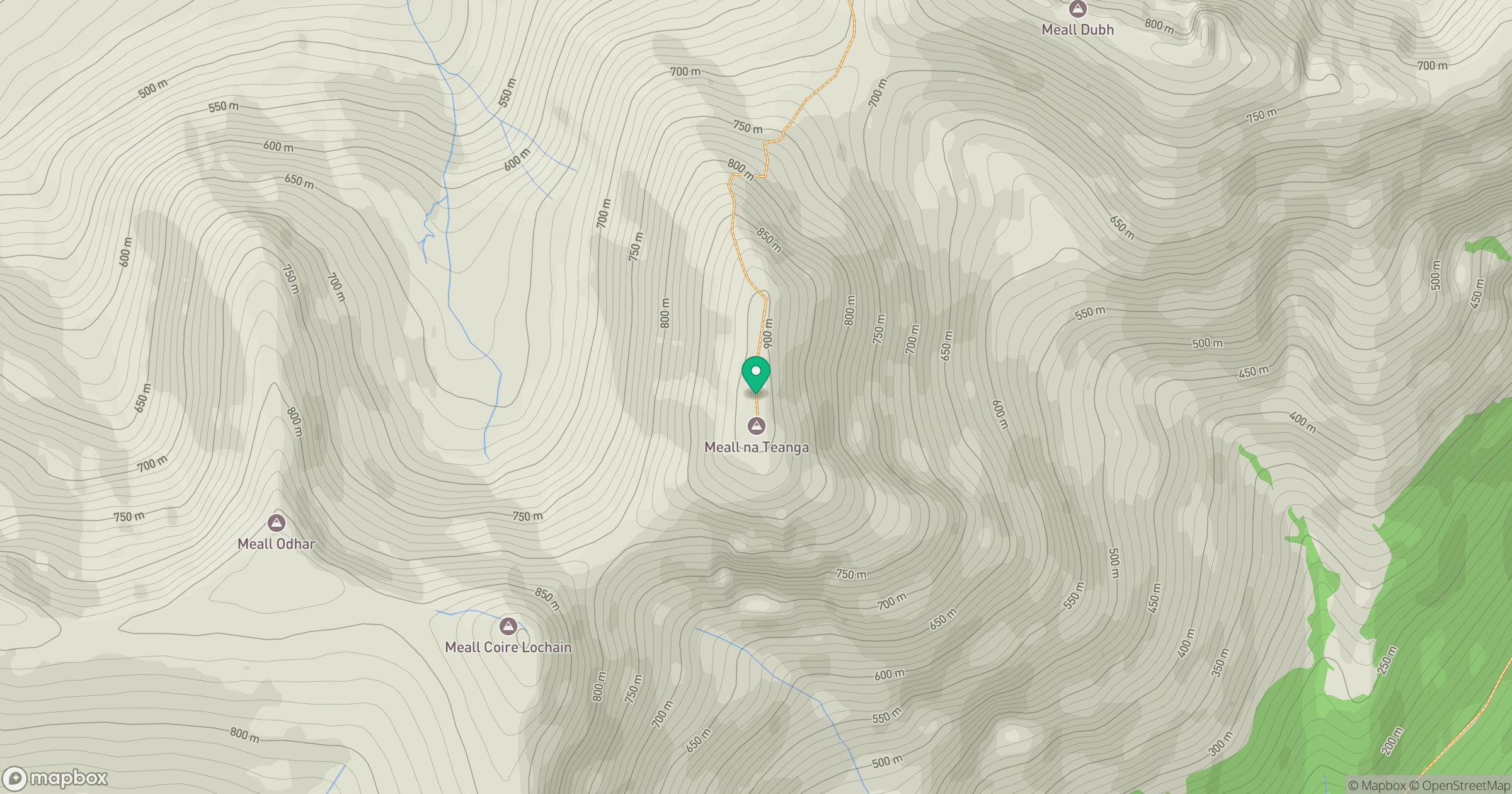 Meall na Teanga location map