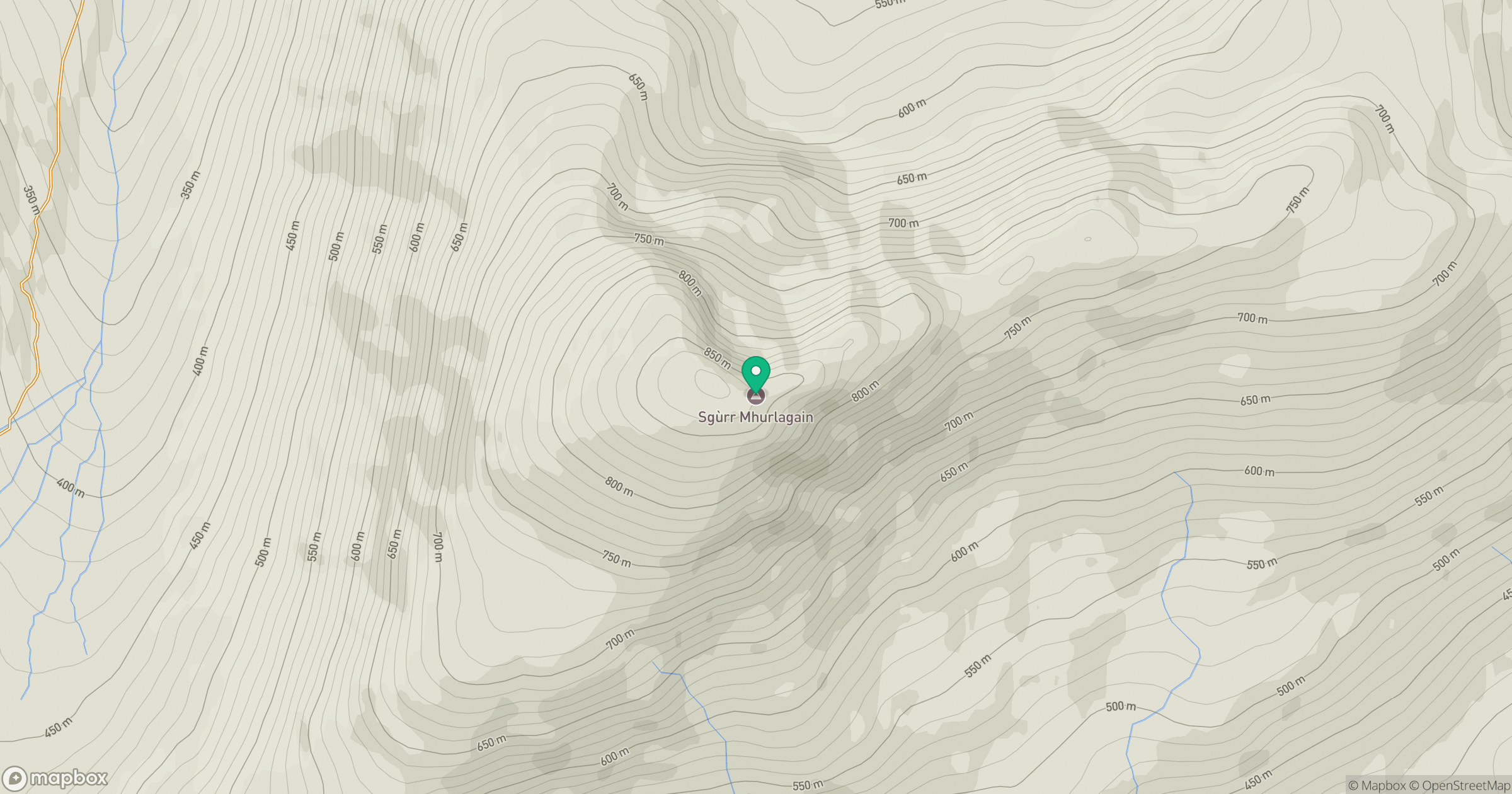 Sgurr Mhurlagain location map