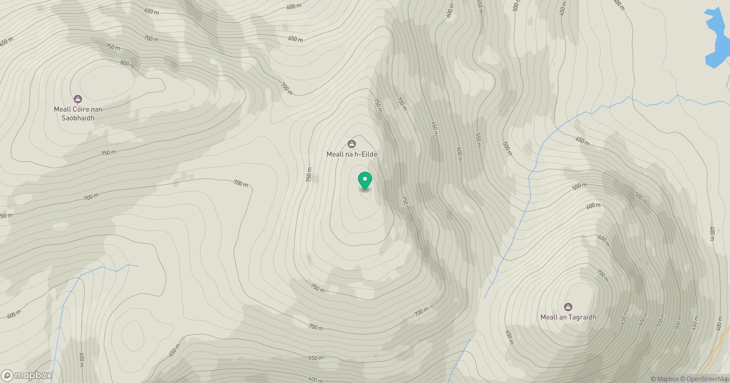 Meall na h-Eilde location map