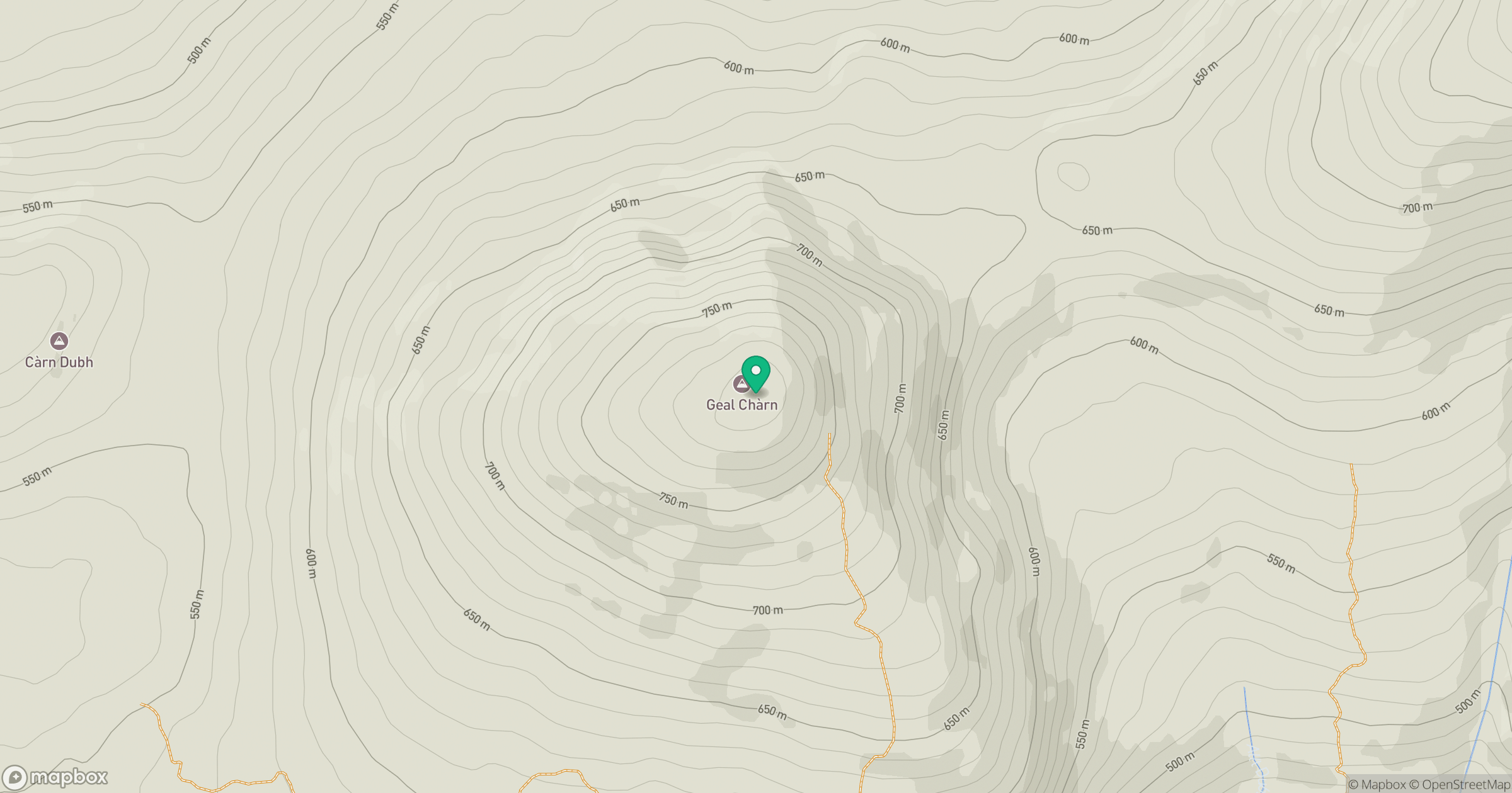 Geal Charn location map
