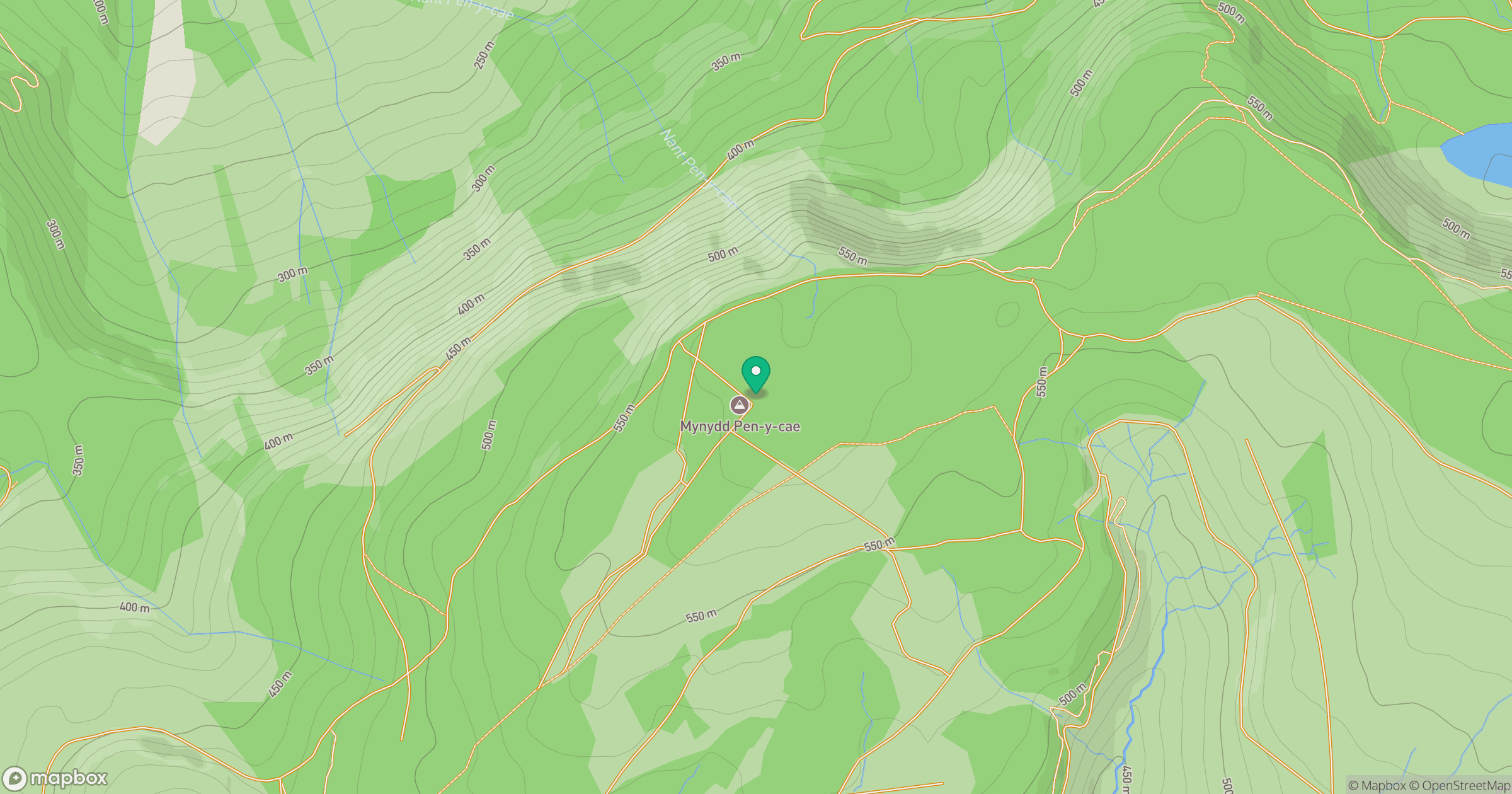 Mynydd Pen-y-cae location map