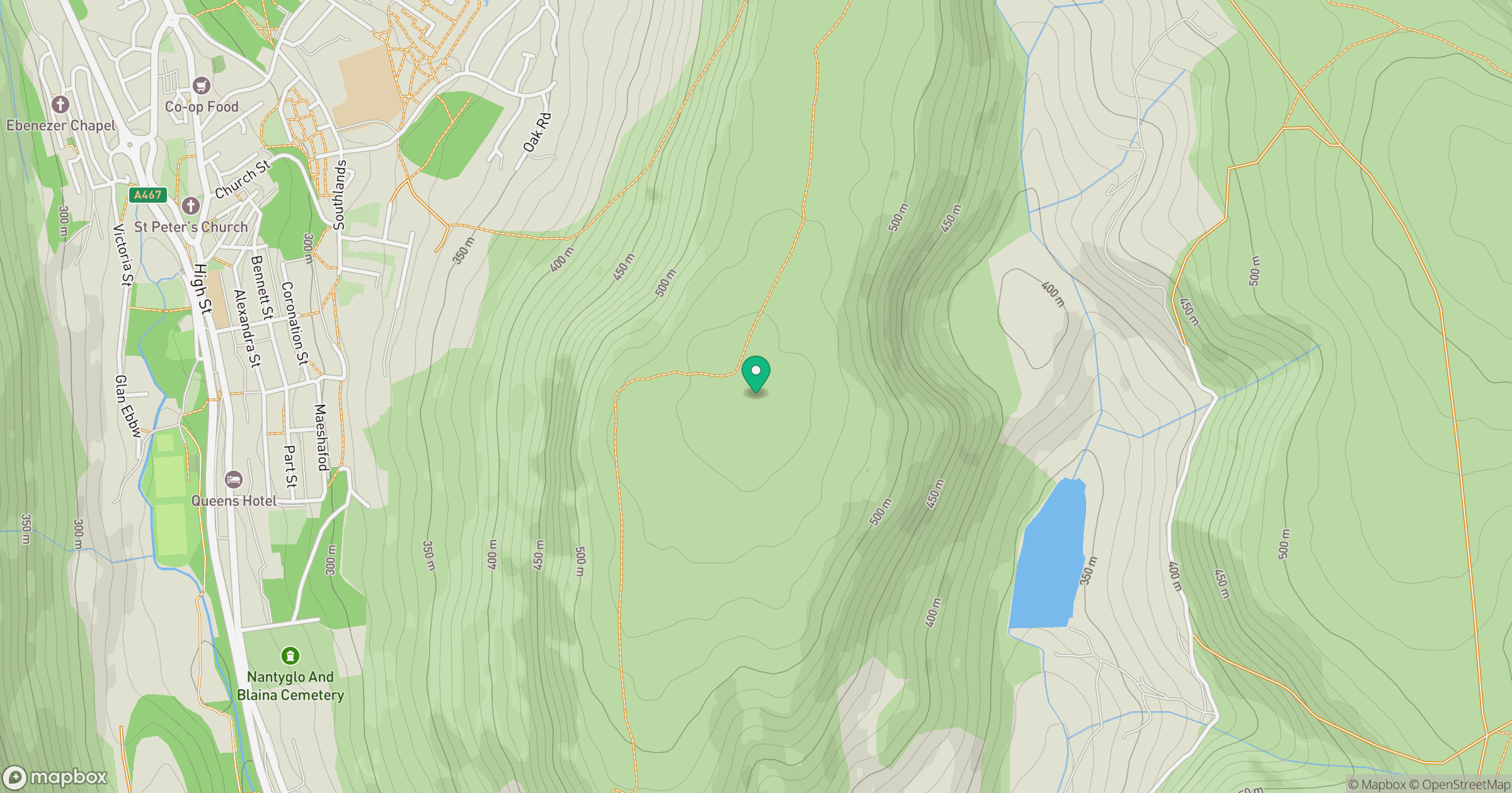 Mynydd James location map