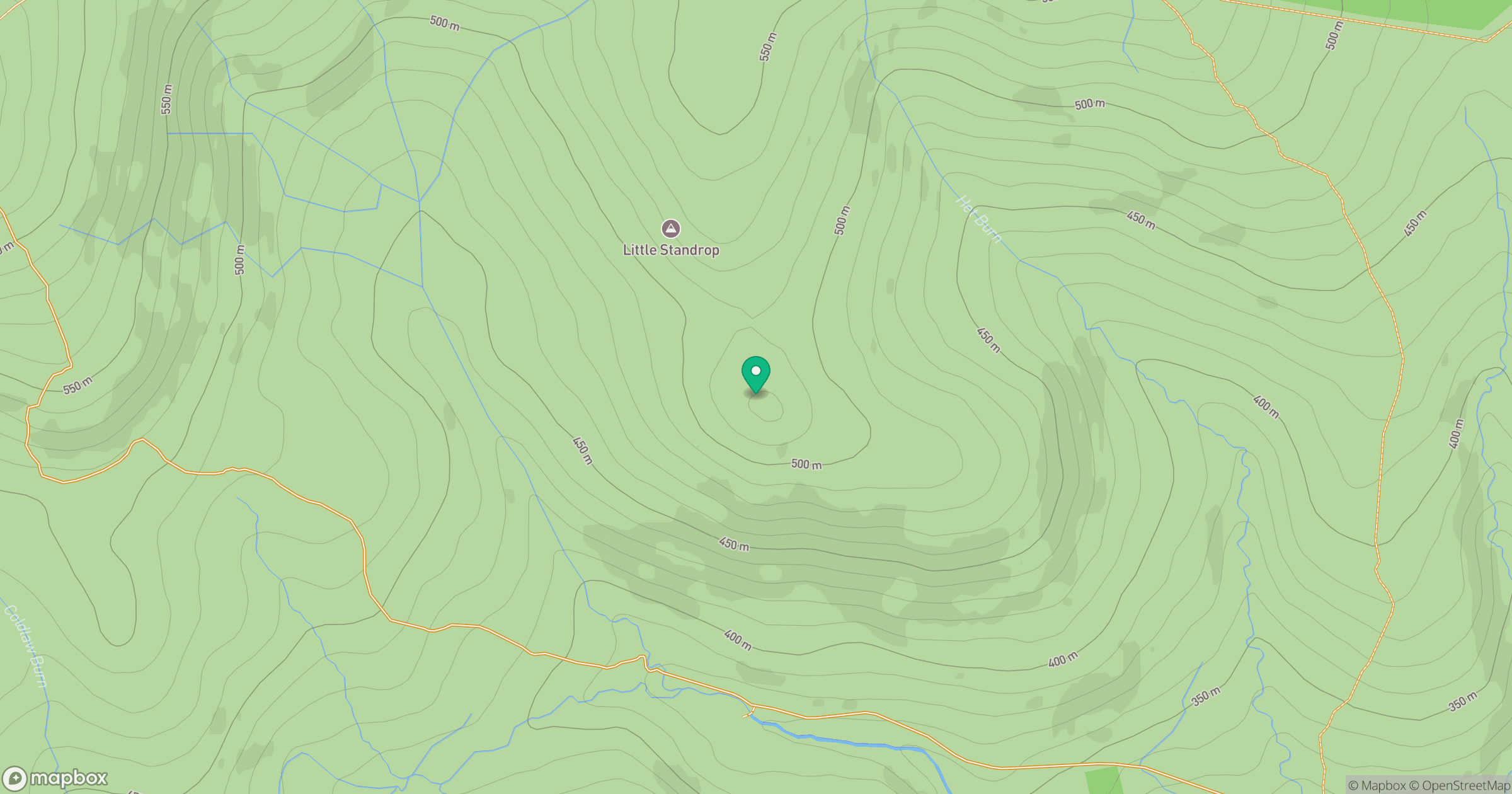 Great Standrop location map
