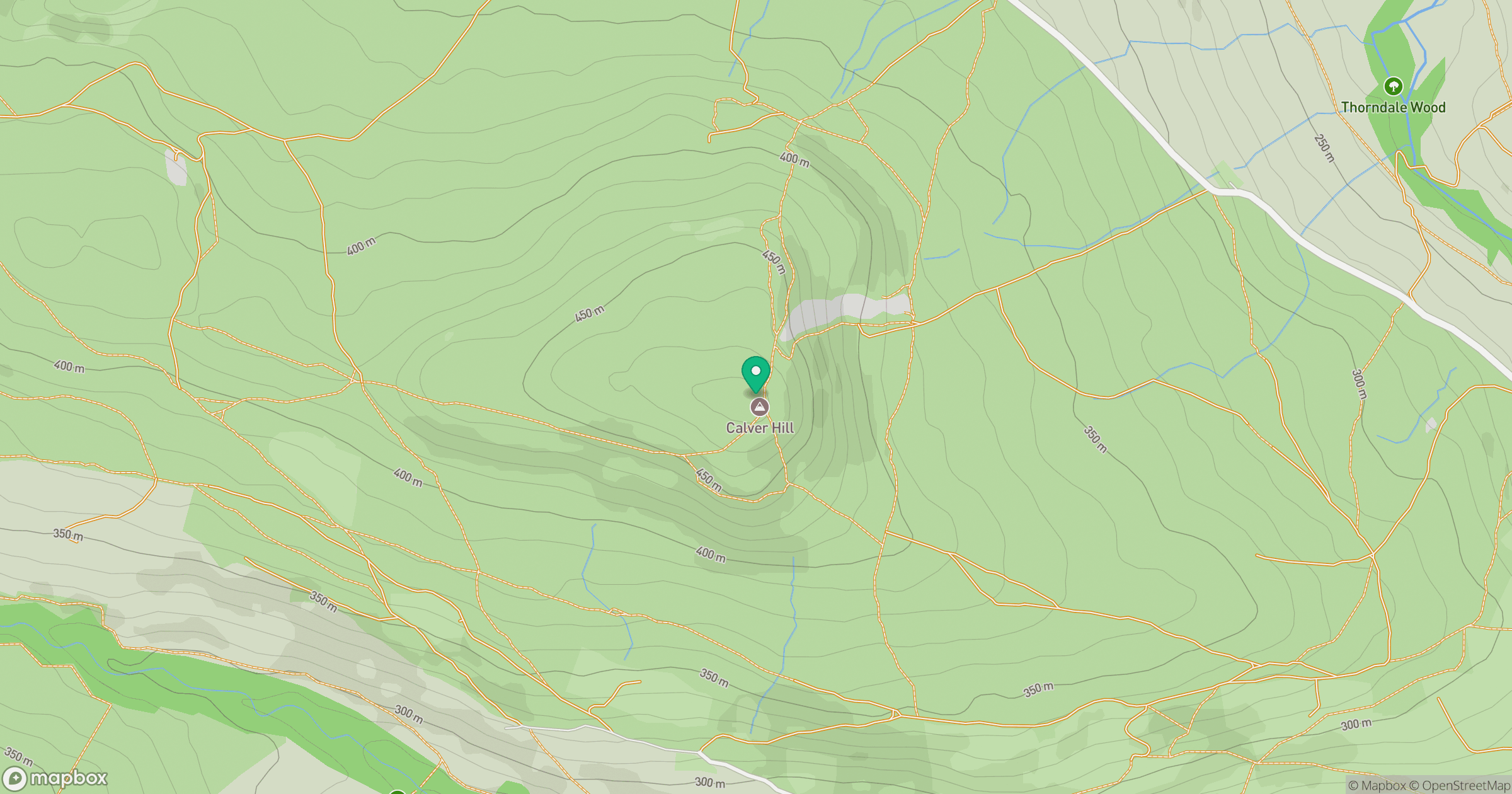 Calver Hill [Reeth Low Moor] location map