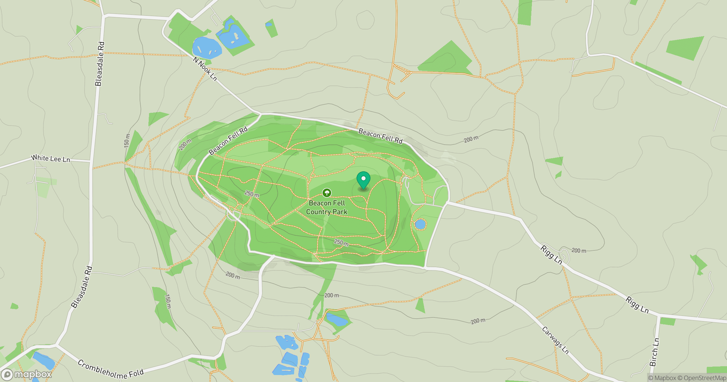 Beacon Fell location map