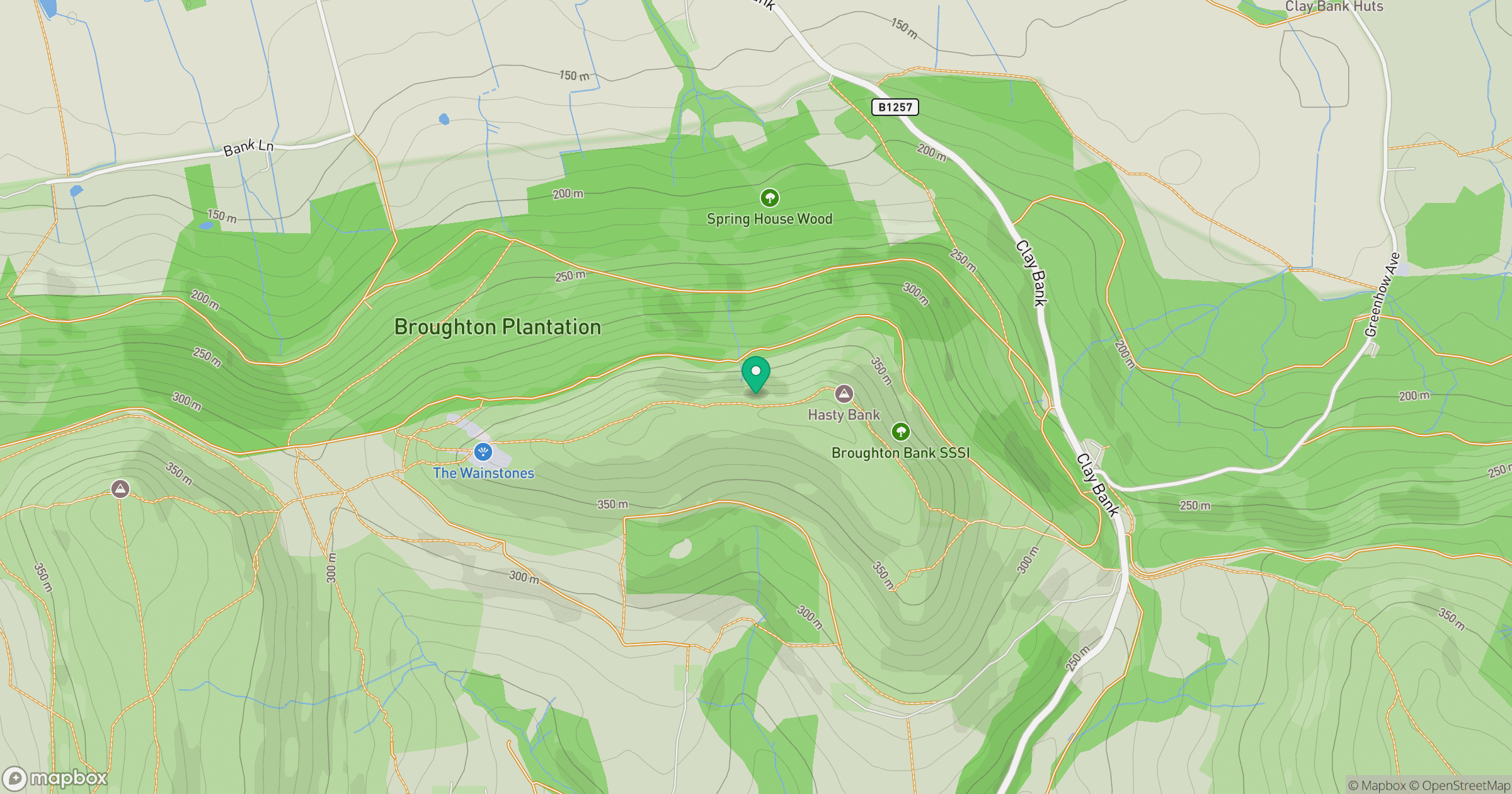 White Hill [Hasty Bank] location map