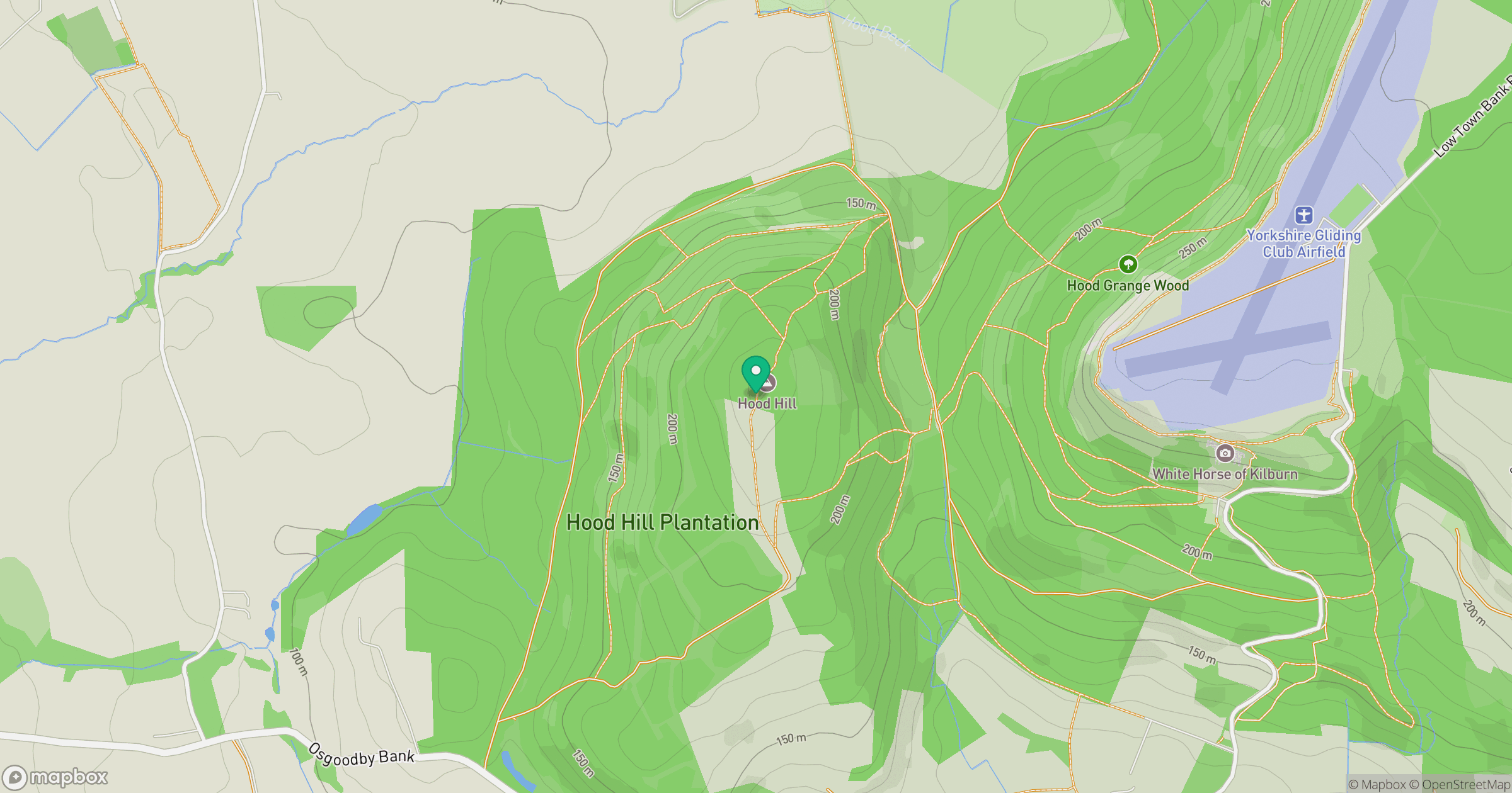 Hood Hill location map