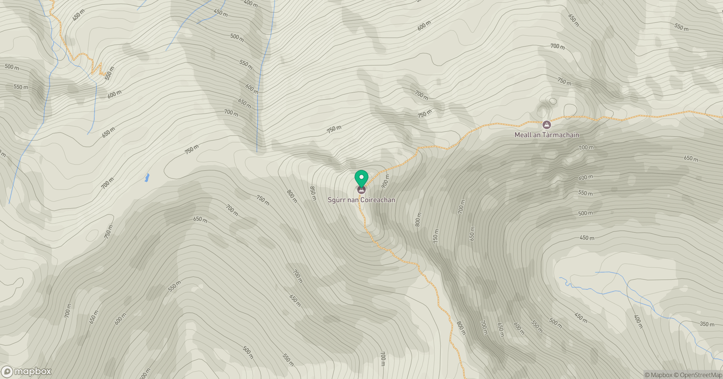 Sgurr nan Coireachan location map