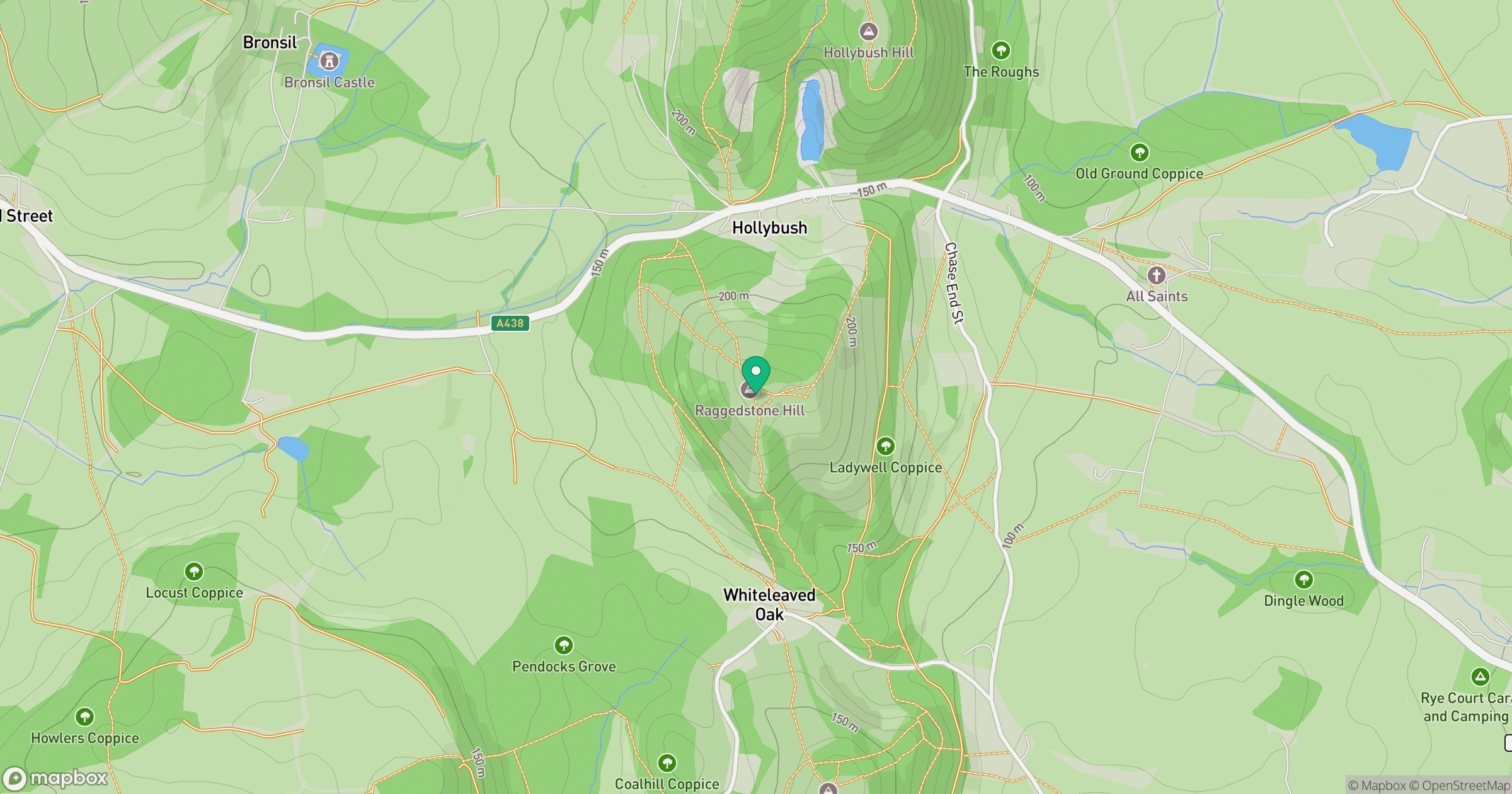 Ragged Stone Hill location map