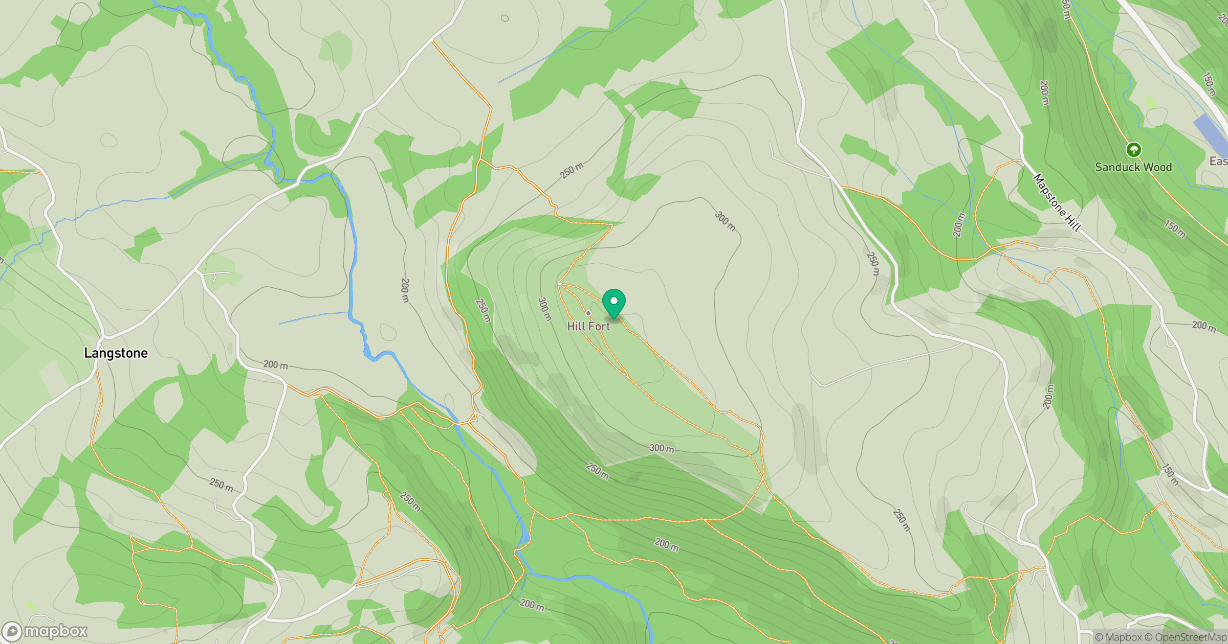 Hunter's Tor location map