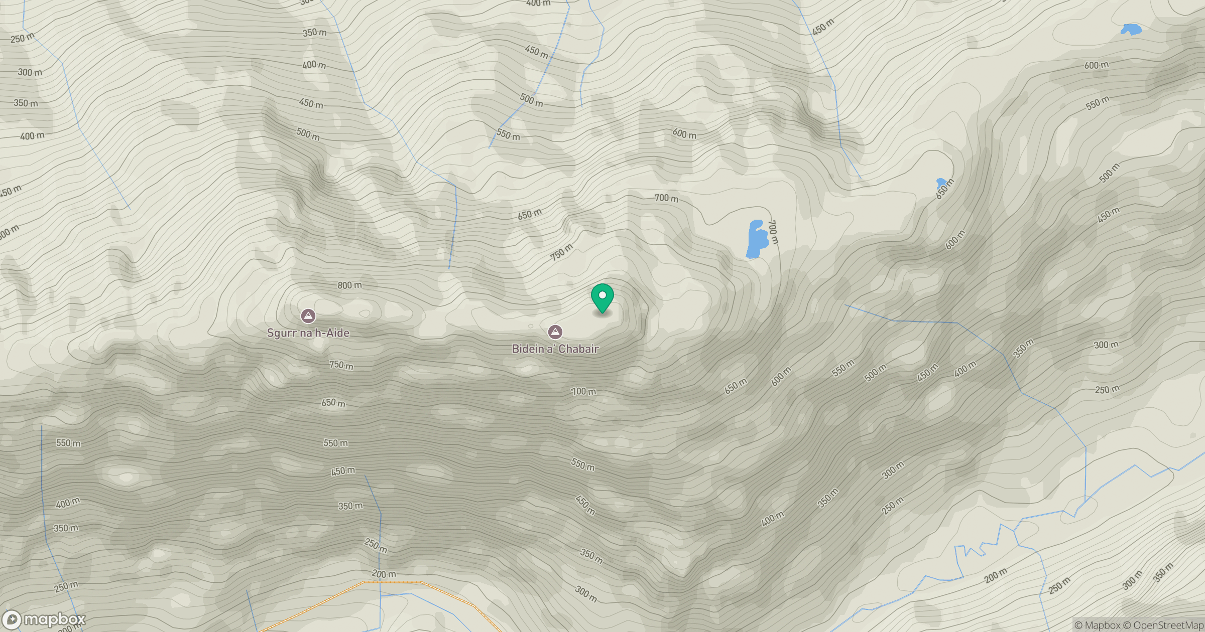 Bidein a' Chabair location map