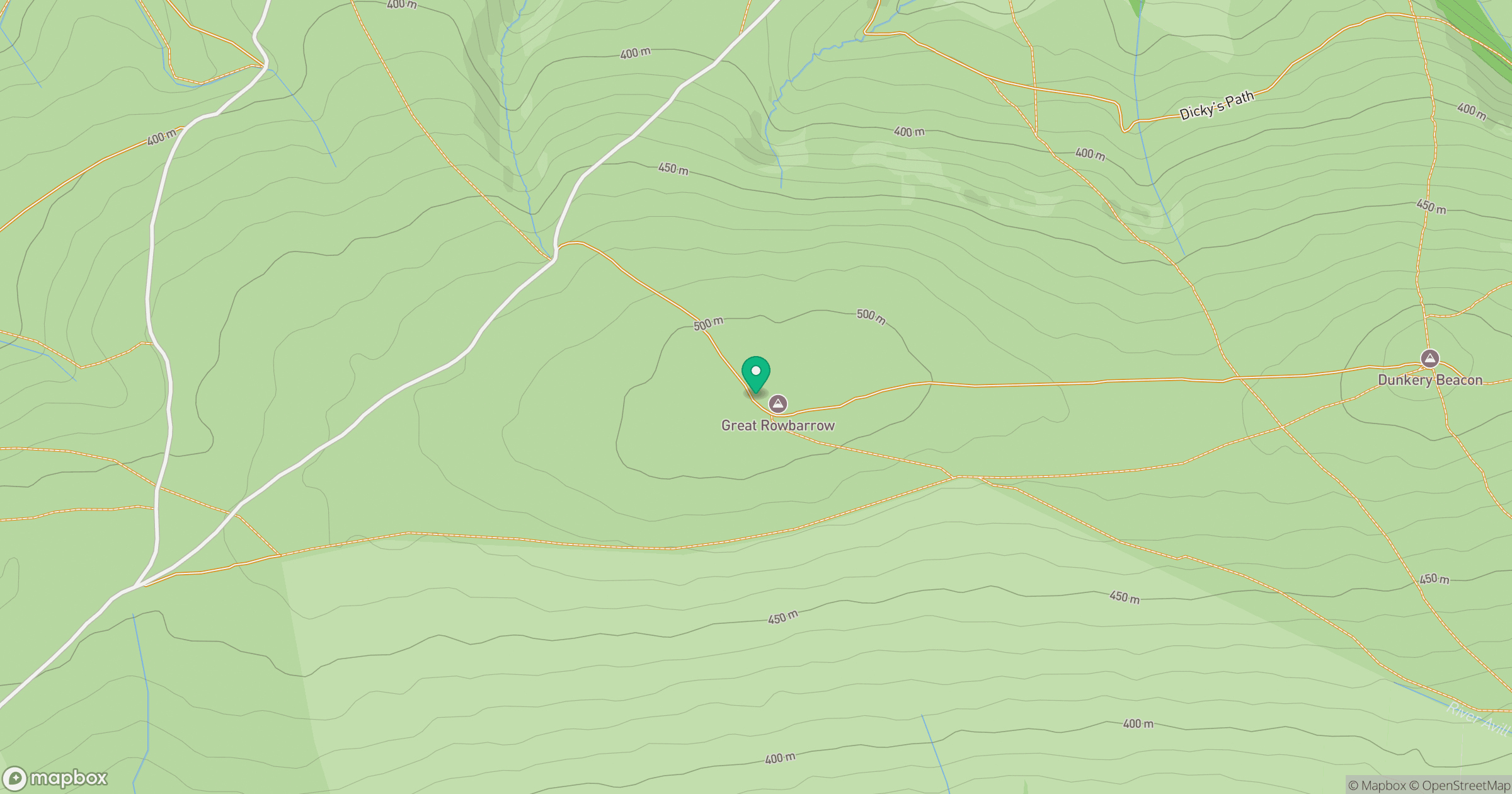 Great Rowbarrow location map