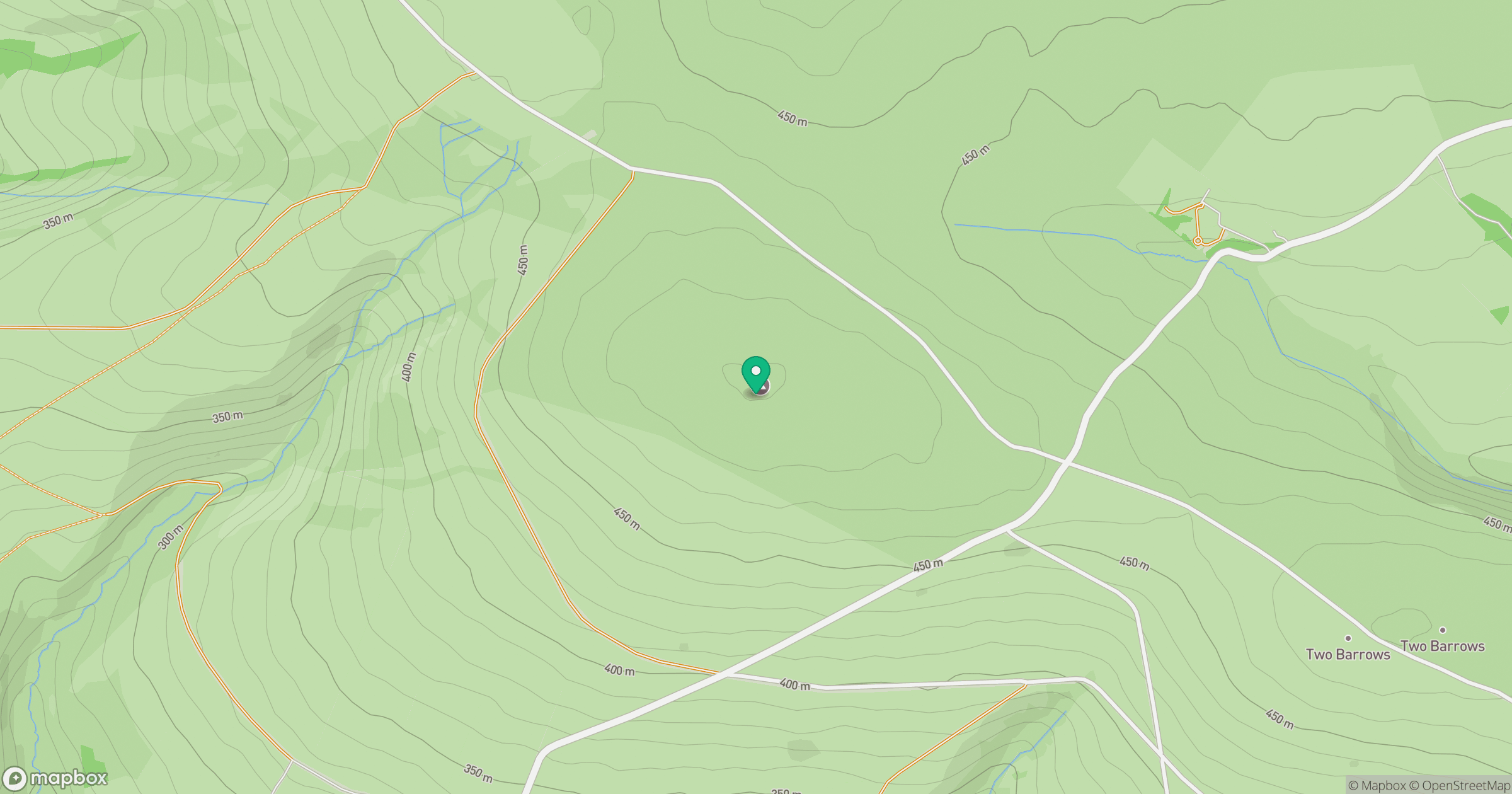 Five Barrows Hill location map