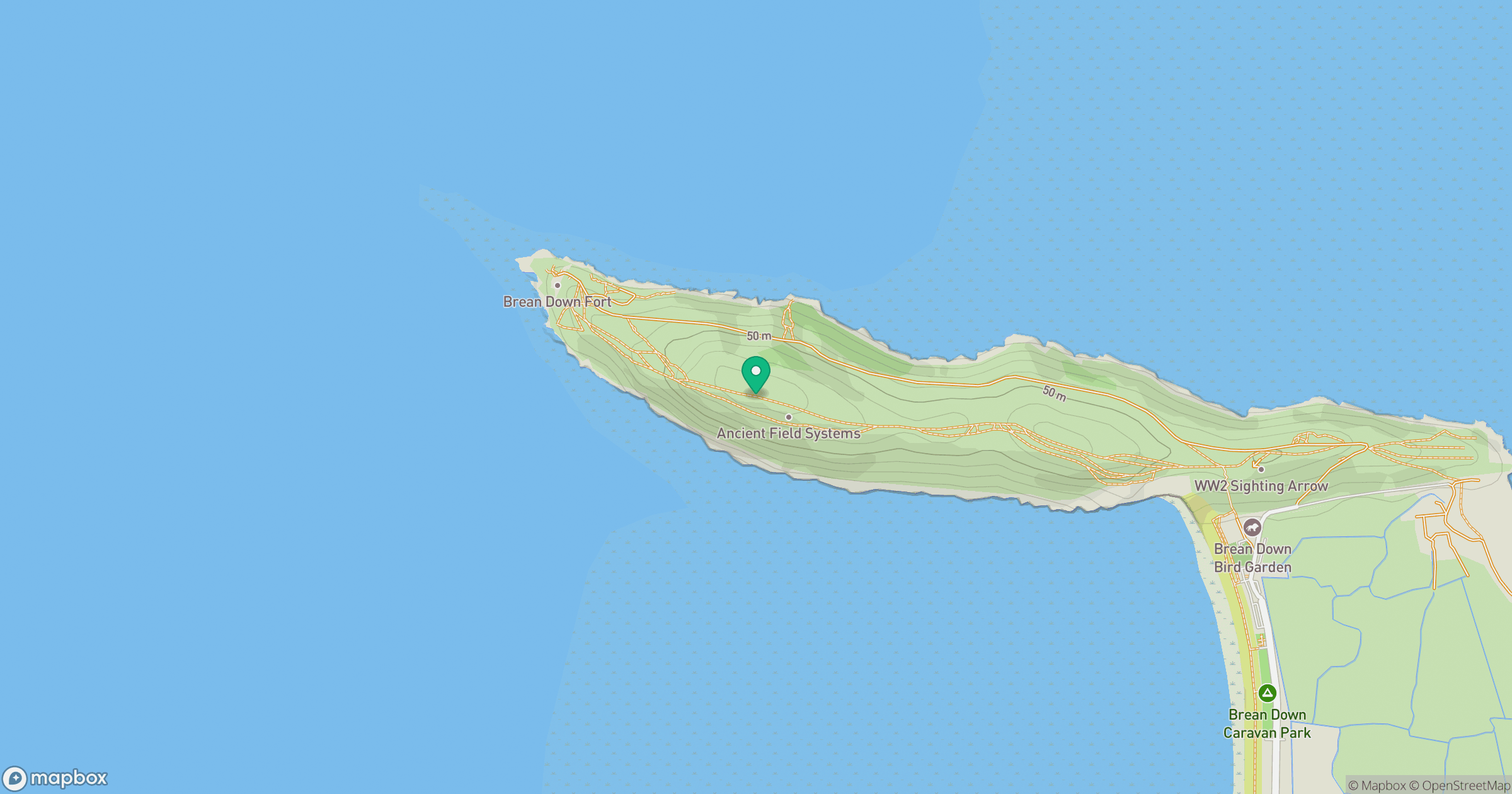 Brean Down location map