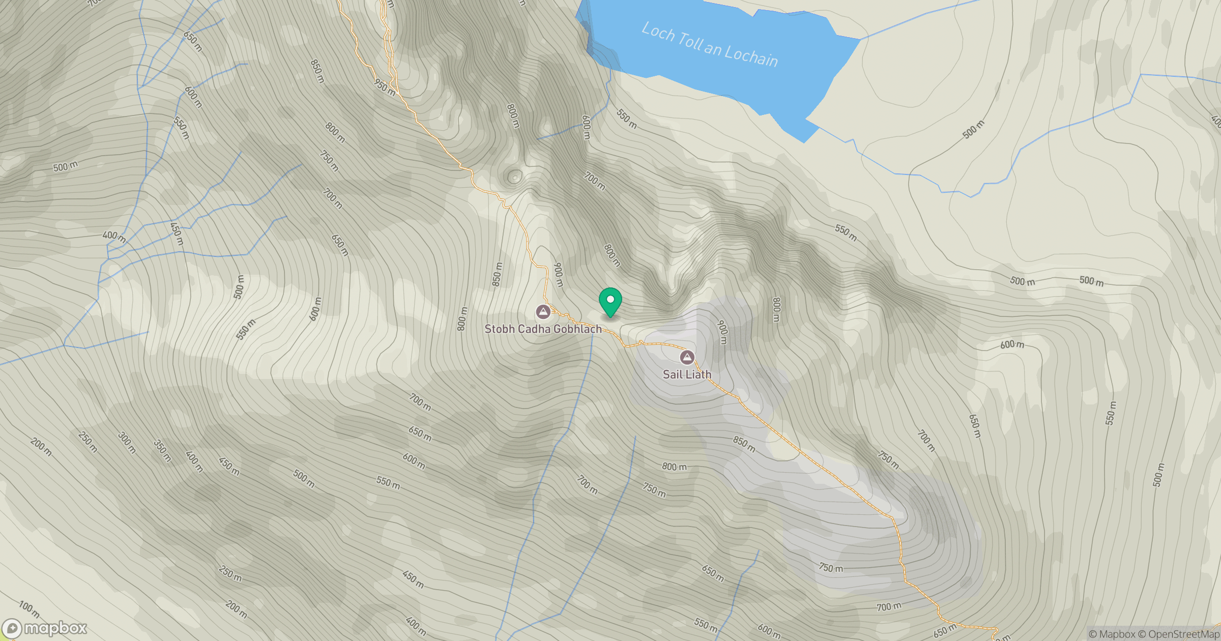 Sail Liath West Top location map