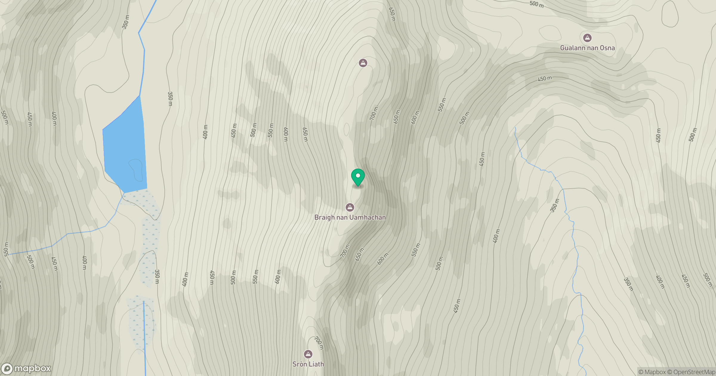 Braigh nan Uamhachan location map