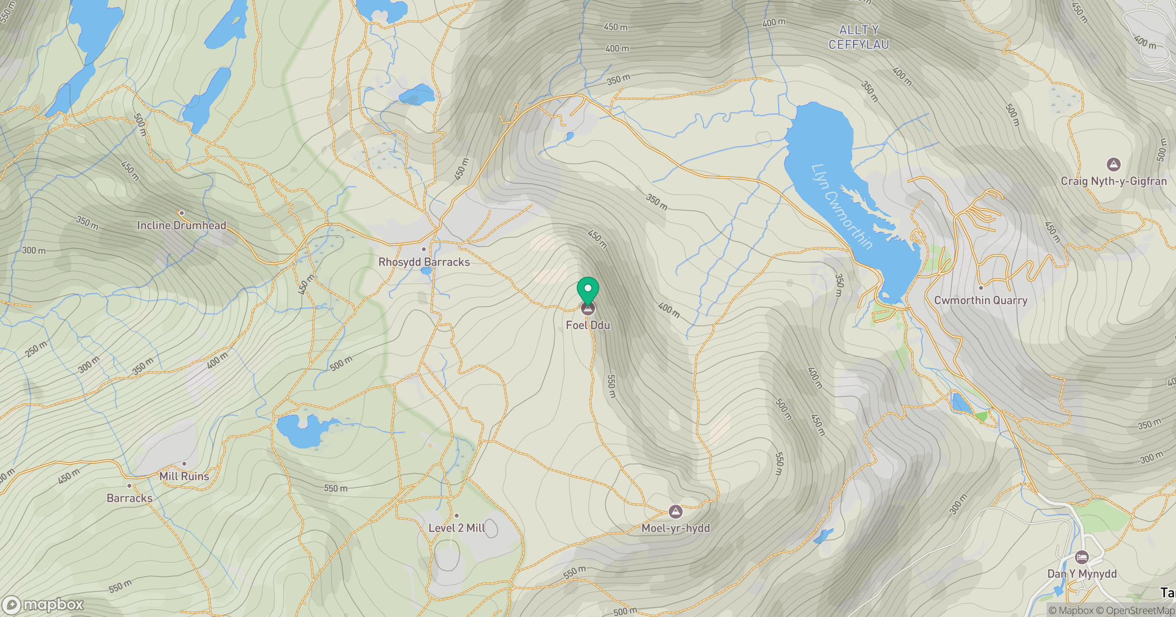 Foel Ddu location map