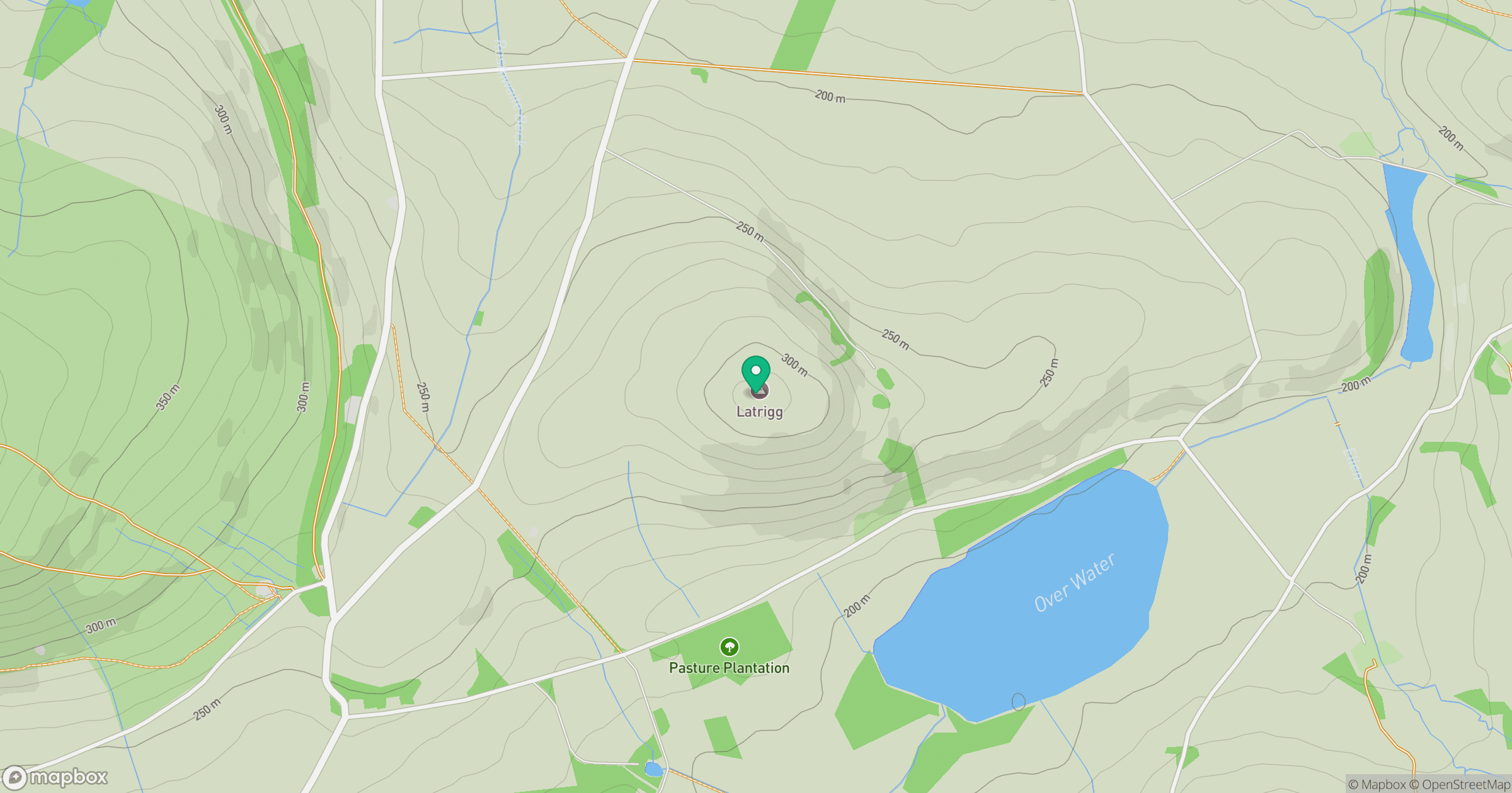 Latrigg location map