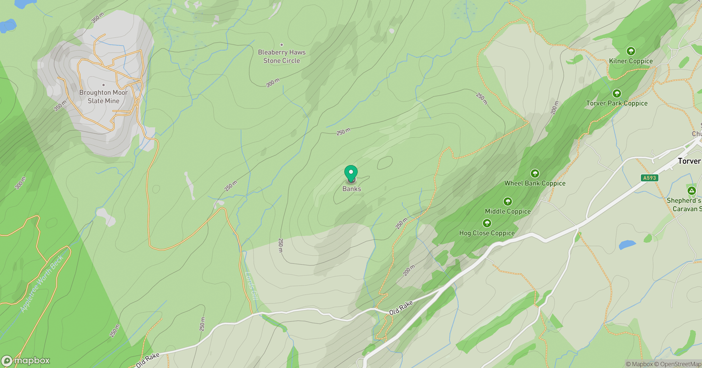 Banks location map