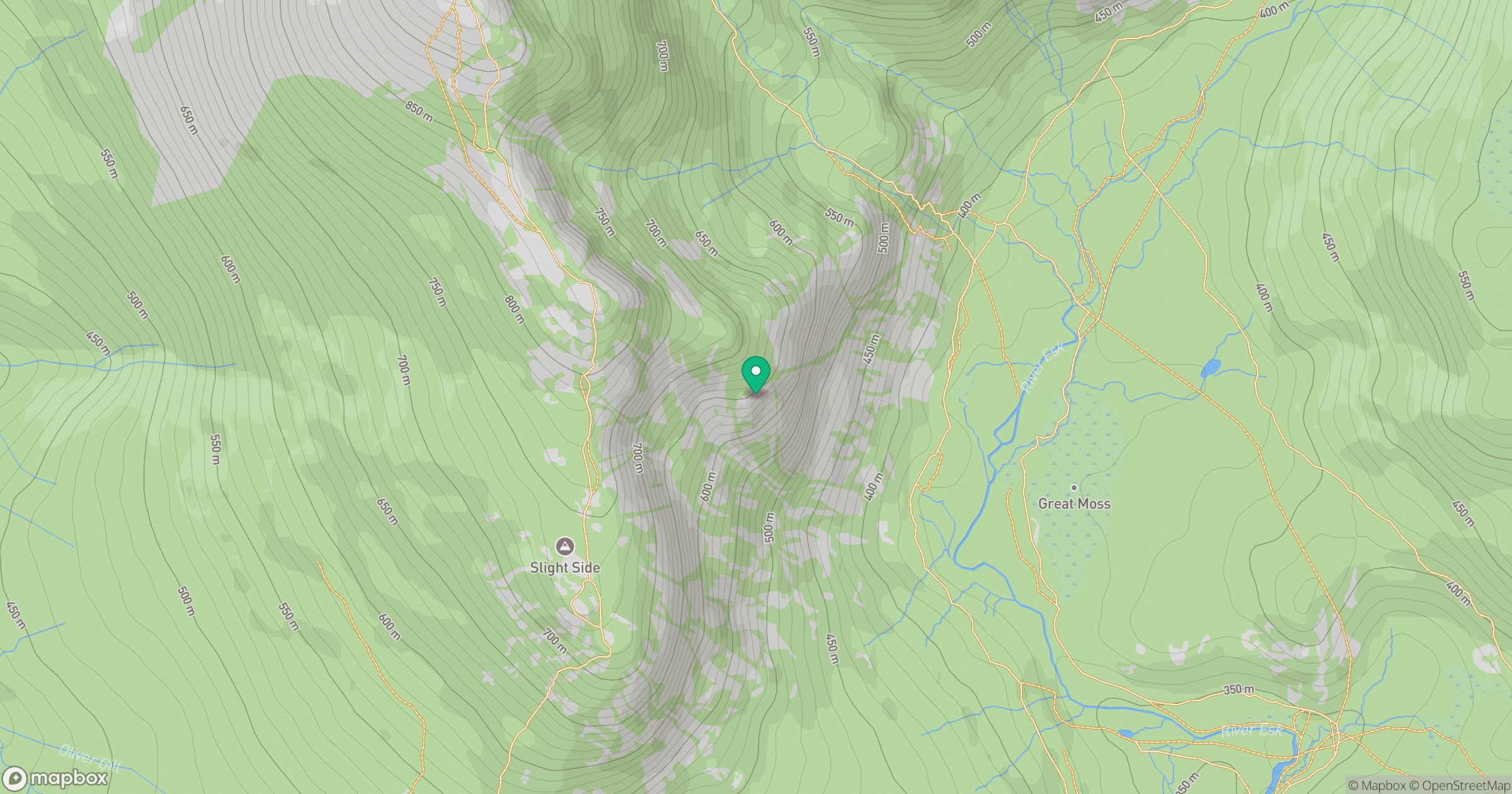 Cam Spout Crag location map