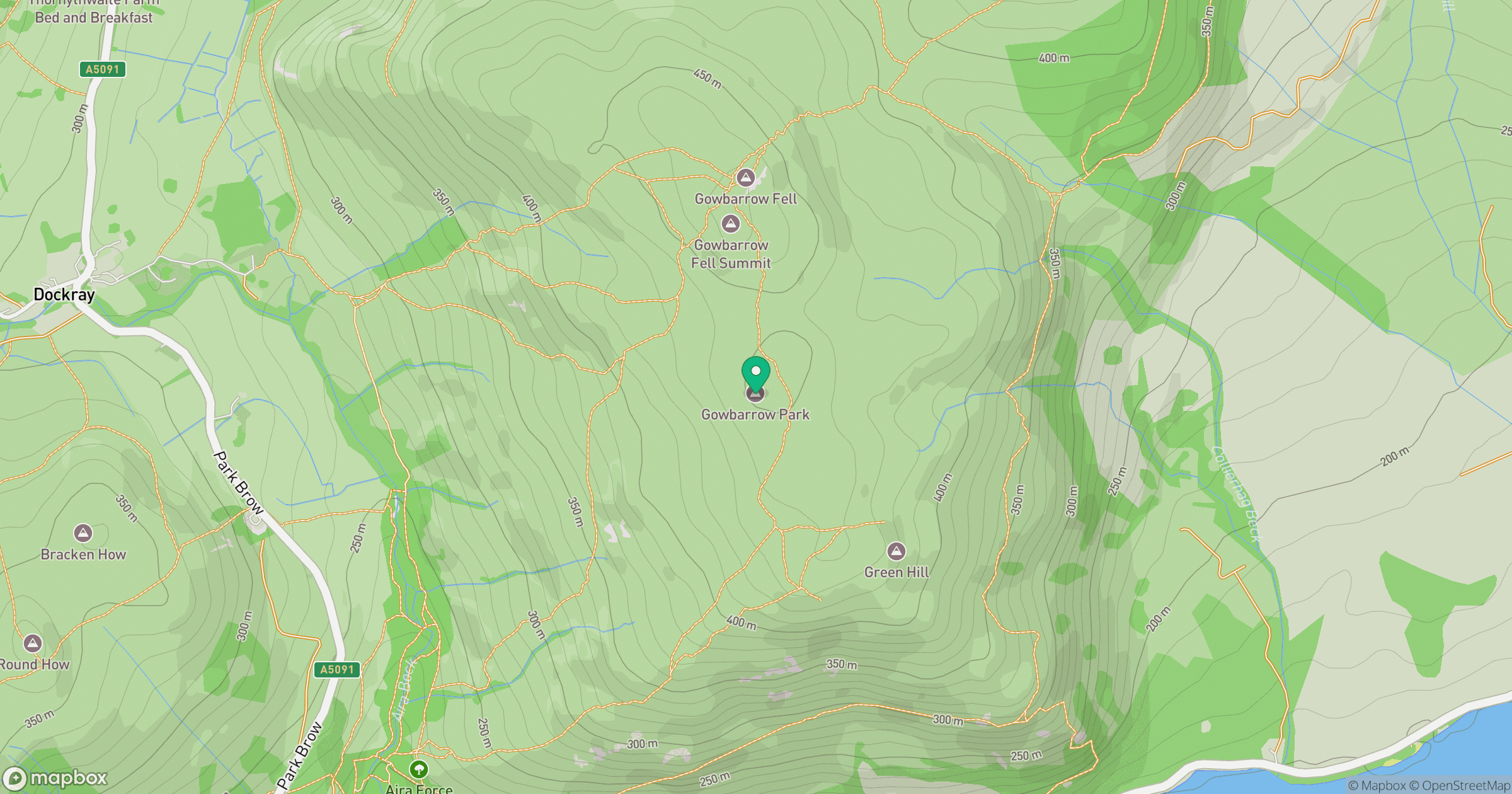 Gowbarrow Park location map