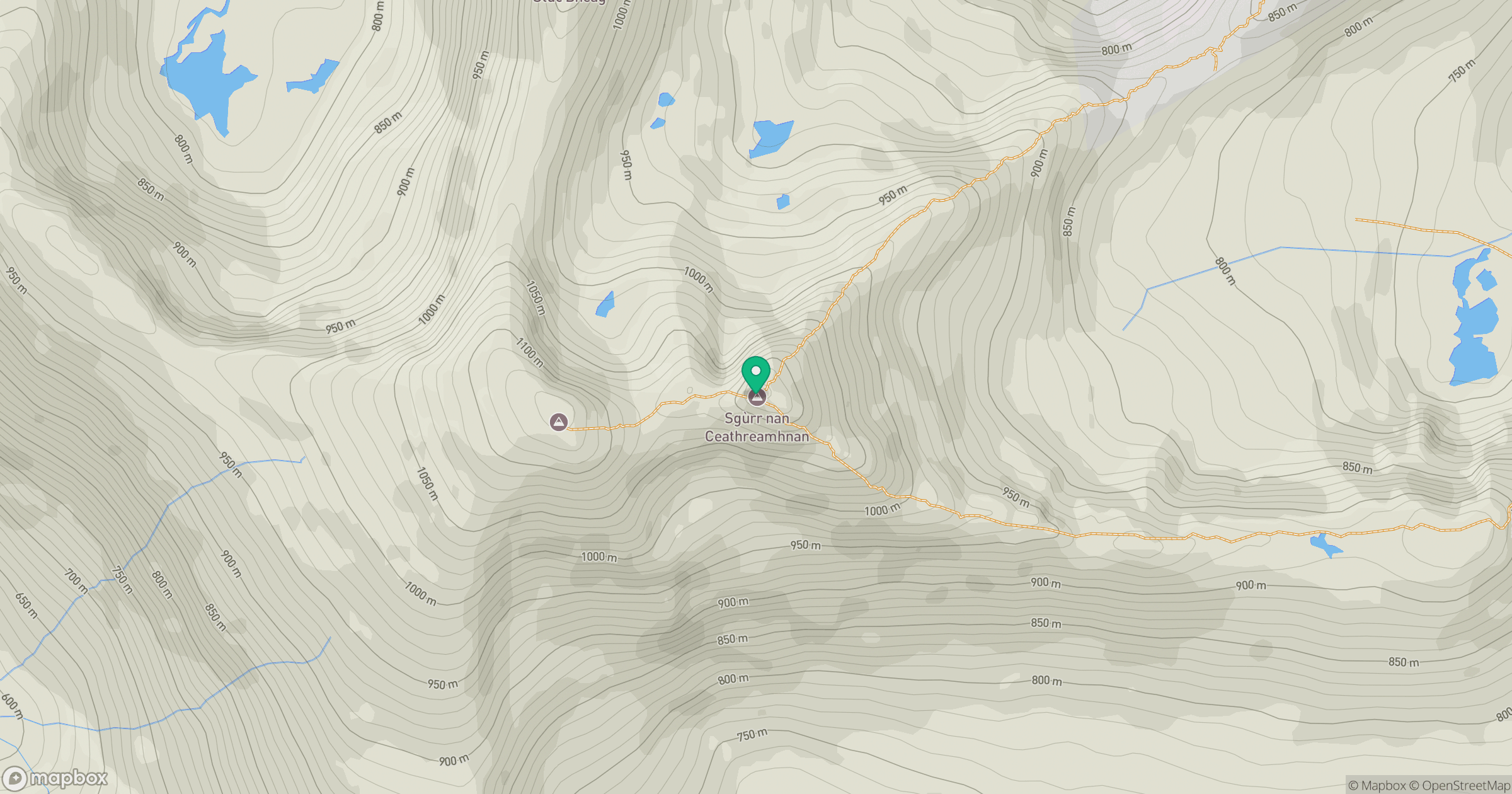 Sgurr nan Ceathramhnan [Sgurr nan Ceathreamhnan] location map