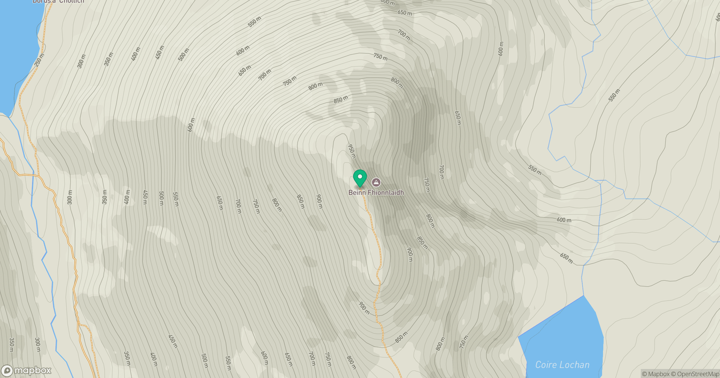 Beinn Fhionnlaidh location map