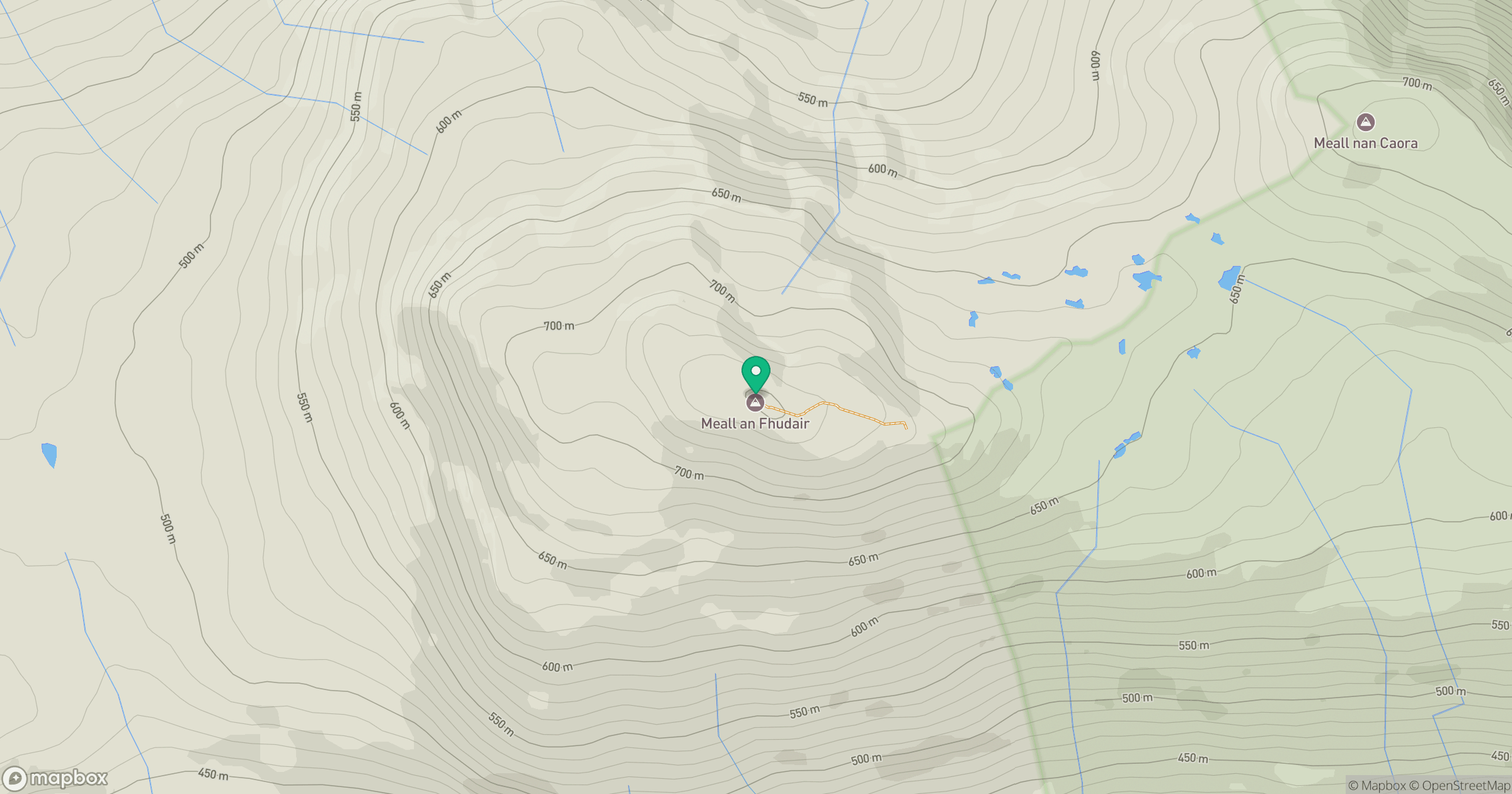 Meall an Fhudair location map