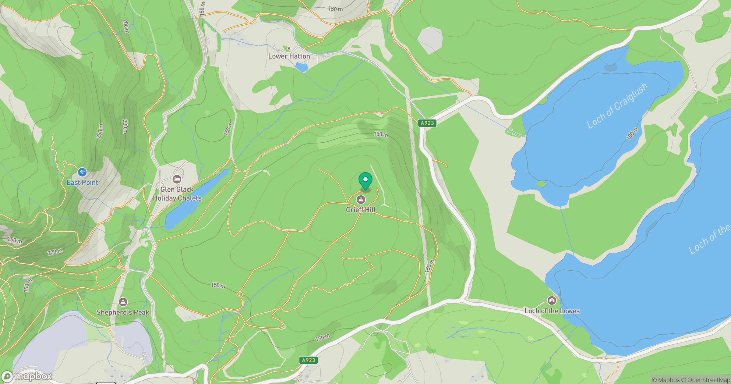 Crieff Hill location map
