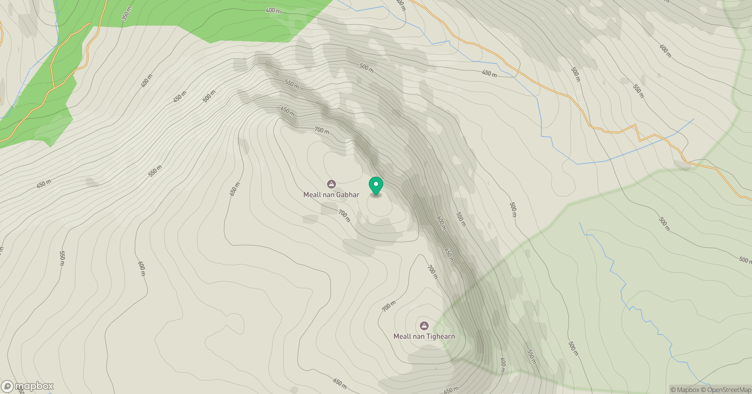 Meall nan Gabhar location map