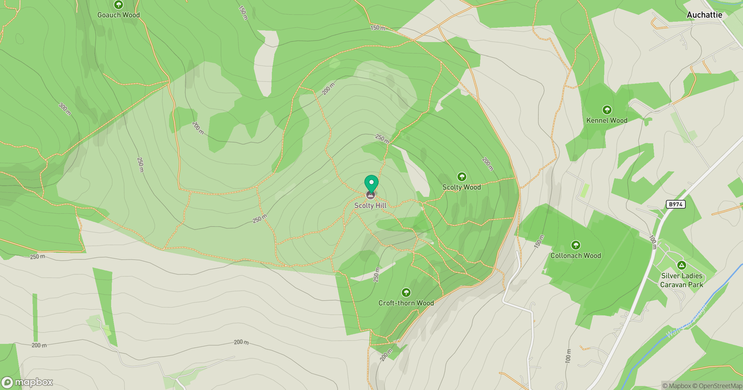 Scolty location map