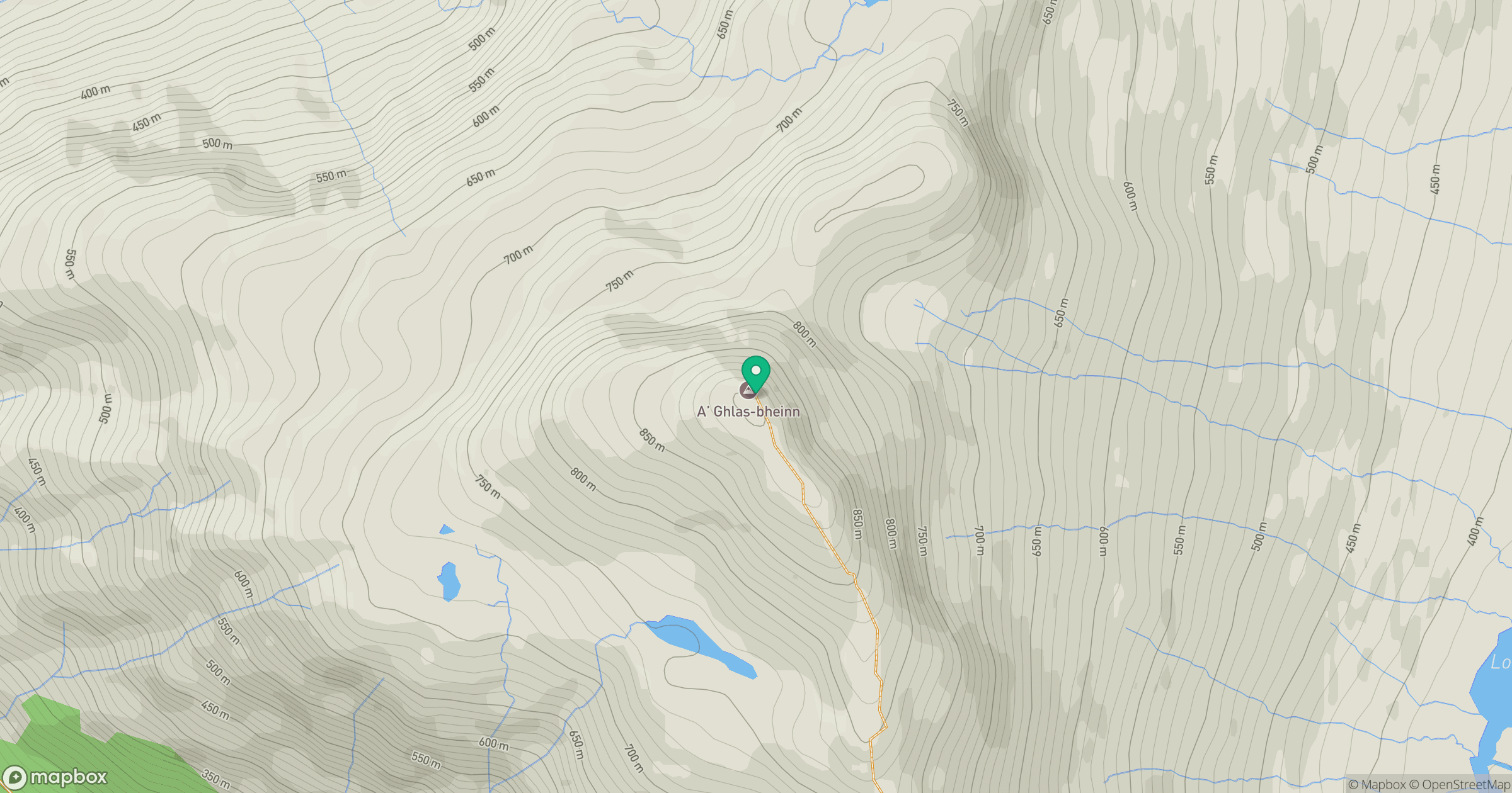 A' Ghlas-bheinn location map