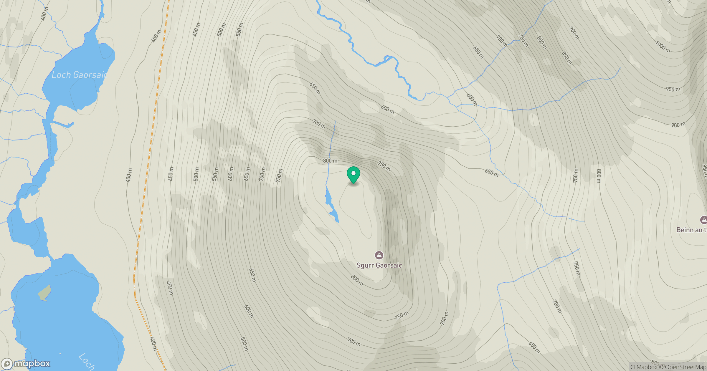Sgurr Gaorsaic location map