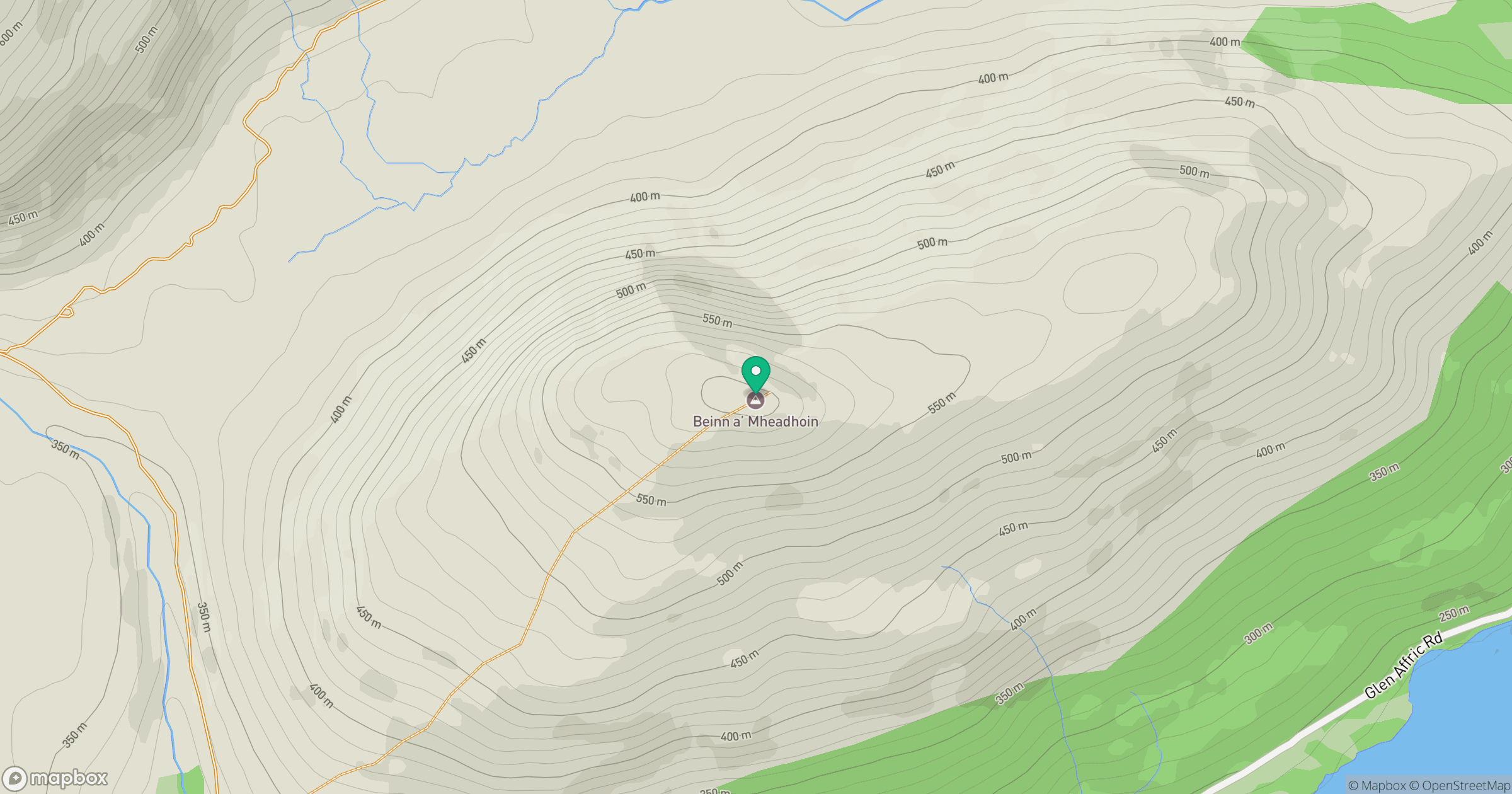 Beinn a' Mheadhoin location map