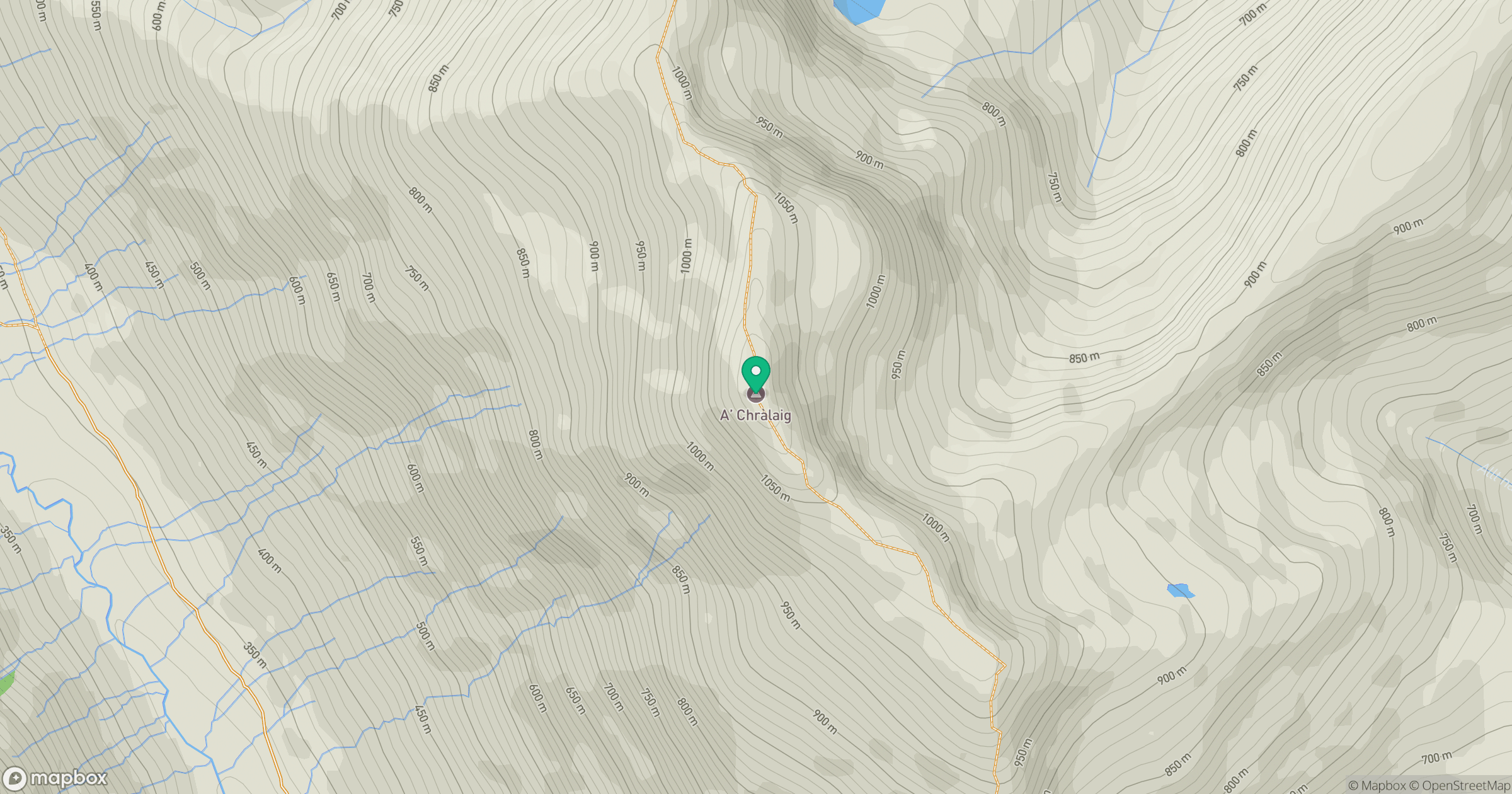A' Chraileag [A' Chralaig] location map
