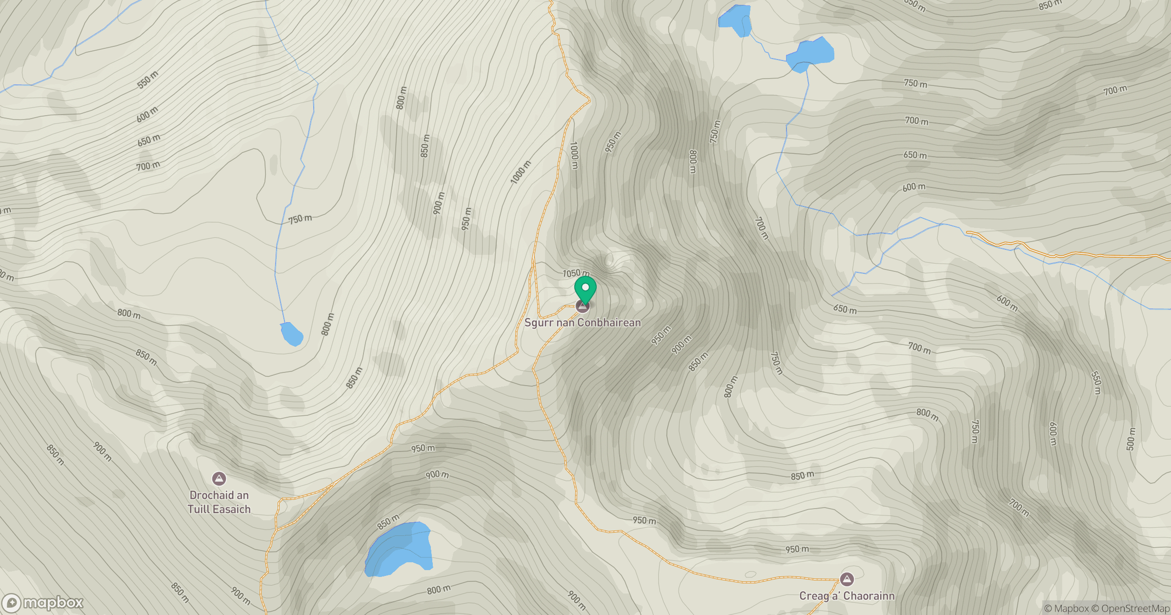 Sgurr nan Conbhairean location map