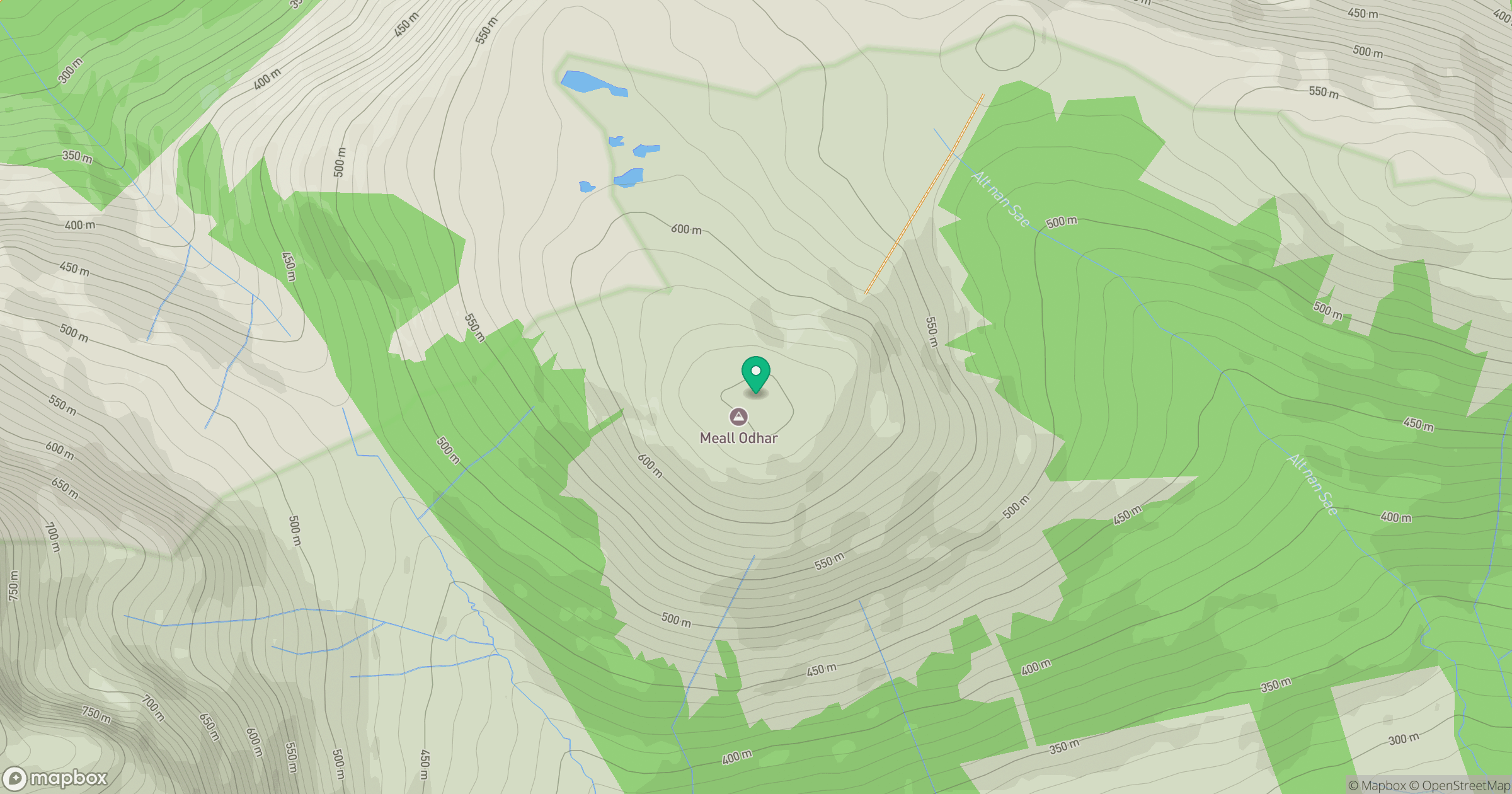 Meall Odhar location map