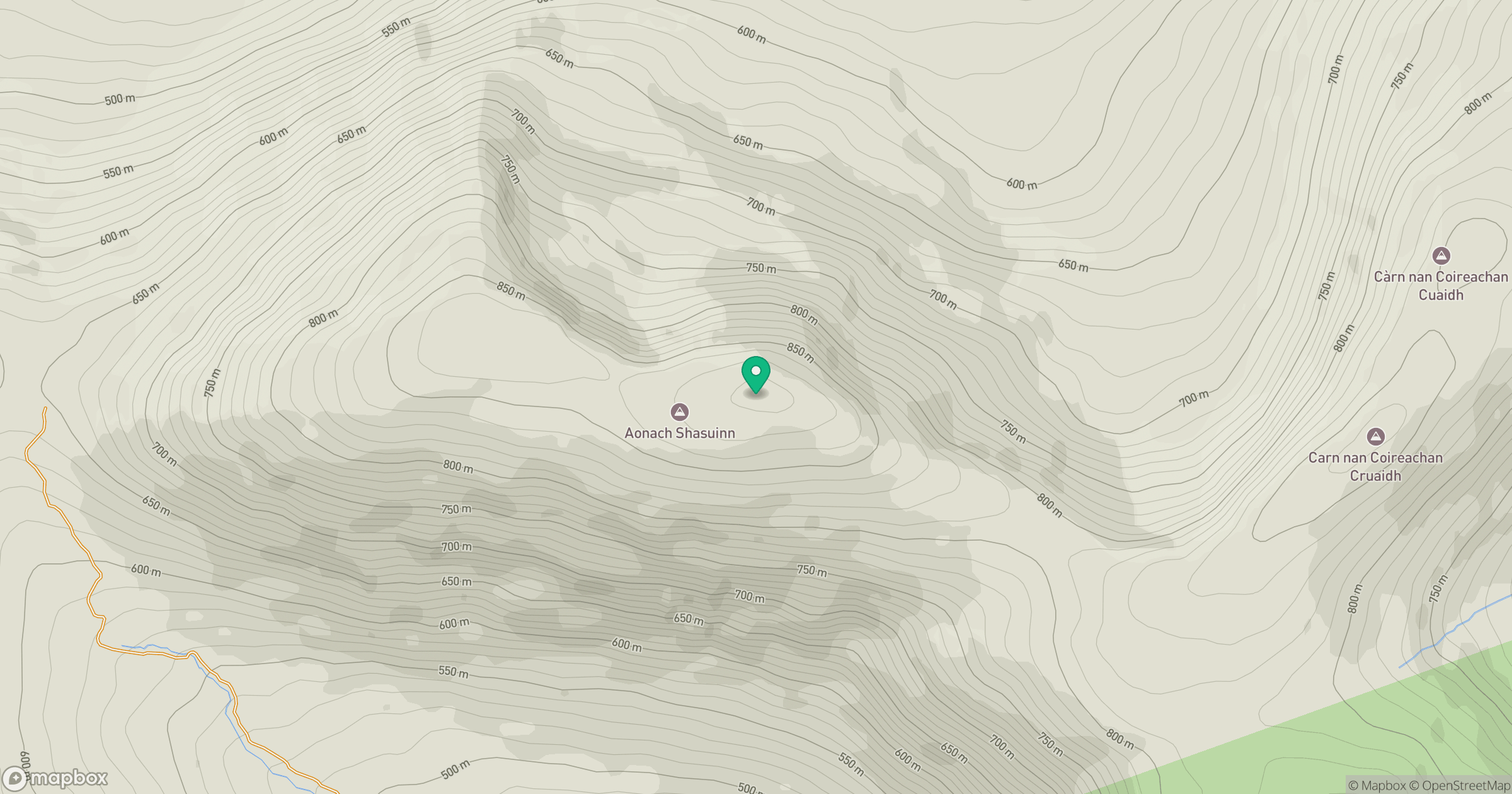 Aonach Shasuinn location map