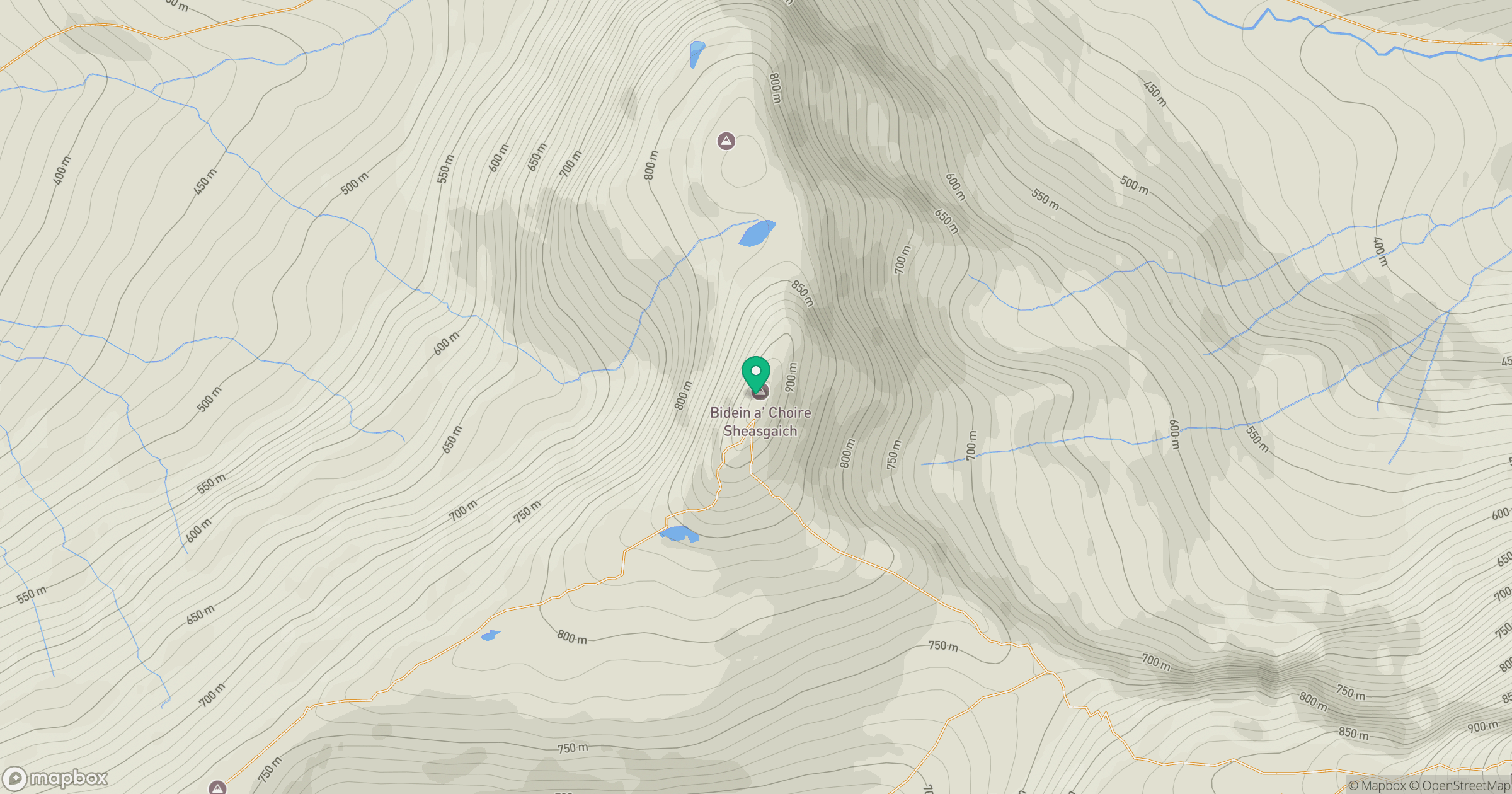Bidein a' Choire Sheasgaich location map