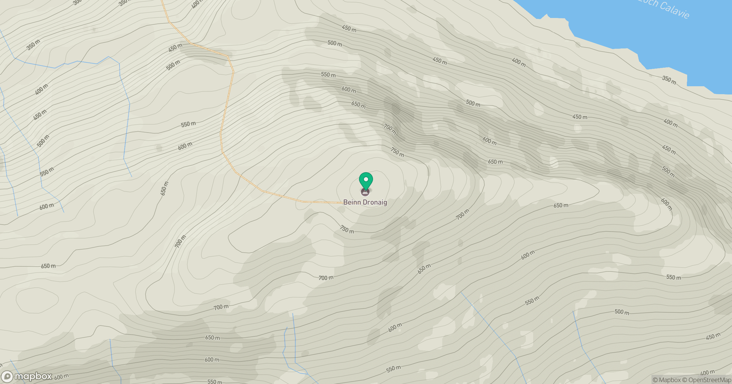 Beinn Dronaig location map